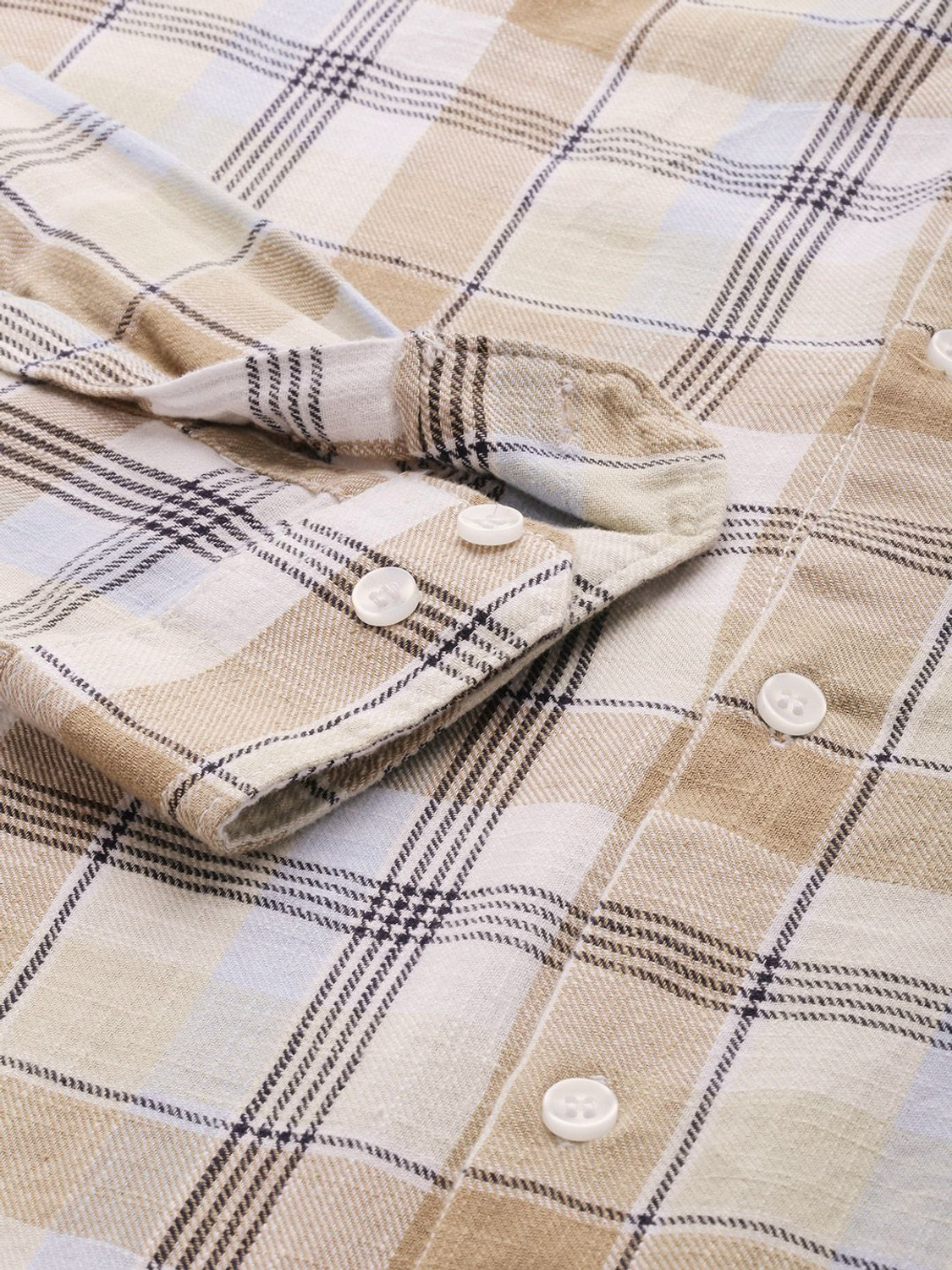 Image of Mast & Harbour Men Checkered Casual Multicolor Shirt