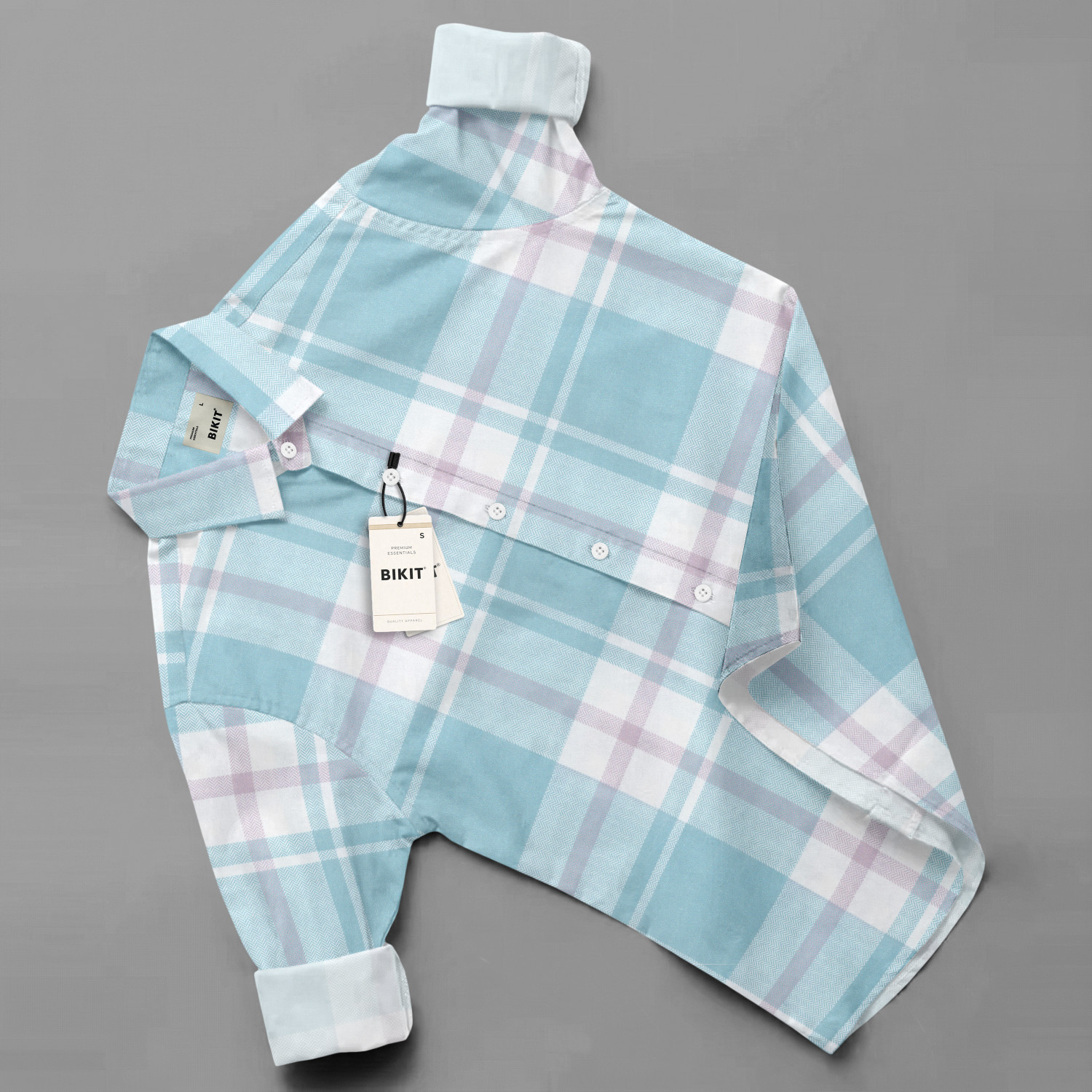 Image of BIKIT Men Checkered Casual Multicolor Shirt