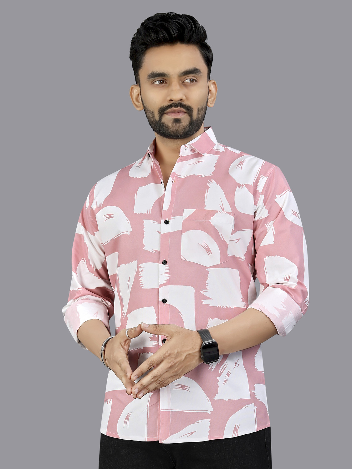 Image of METRONAUT Men Printed Casual Multicolor Shirt