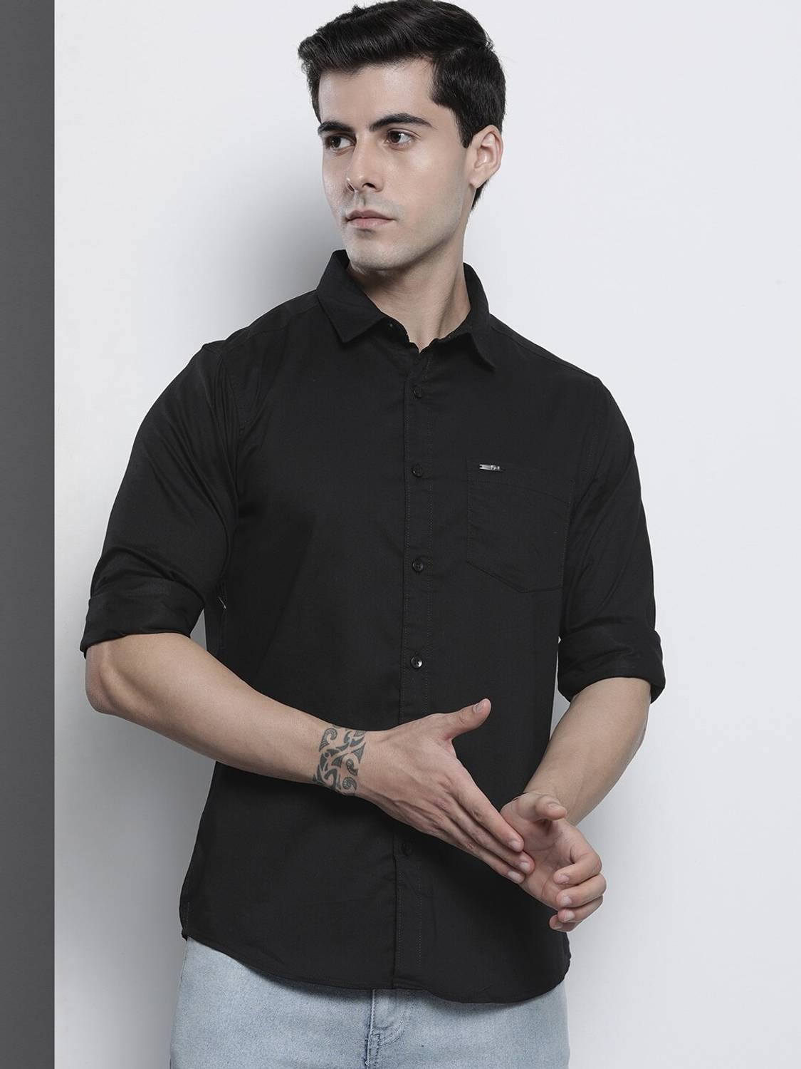 The Indian Garage Co. Men Black Casual Shirt - Image 5