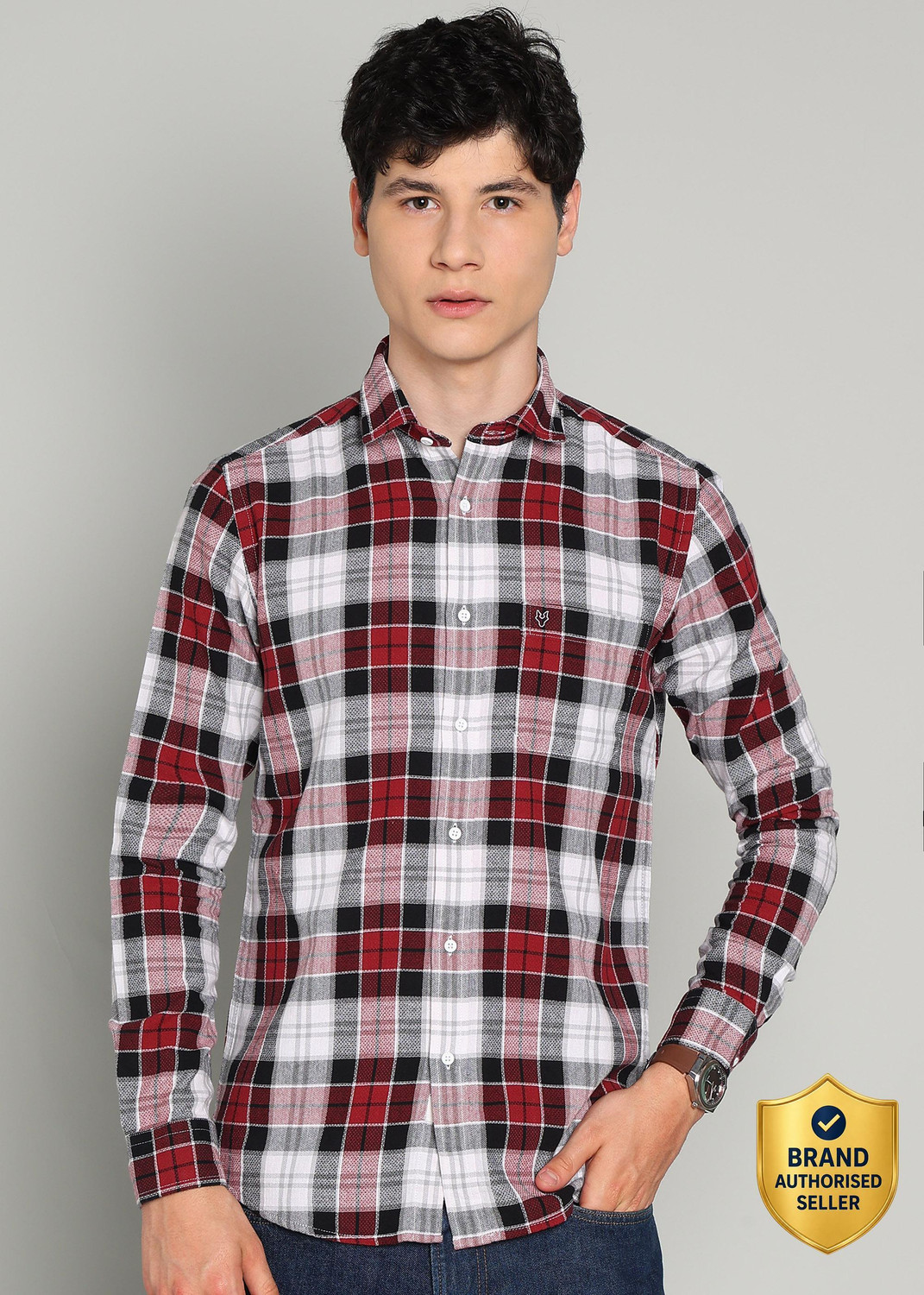 Image of INTEGRITI Men Checkered Casual Multicolor Shirt