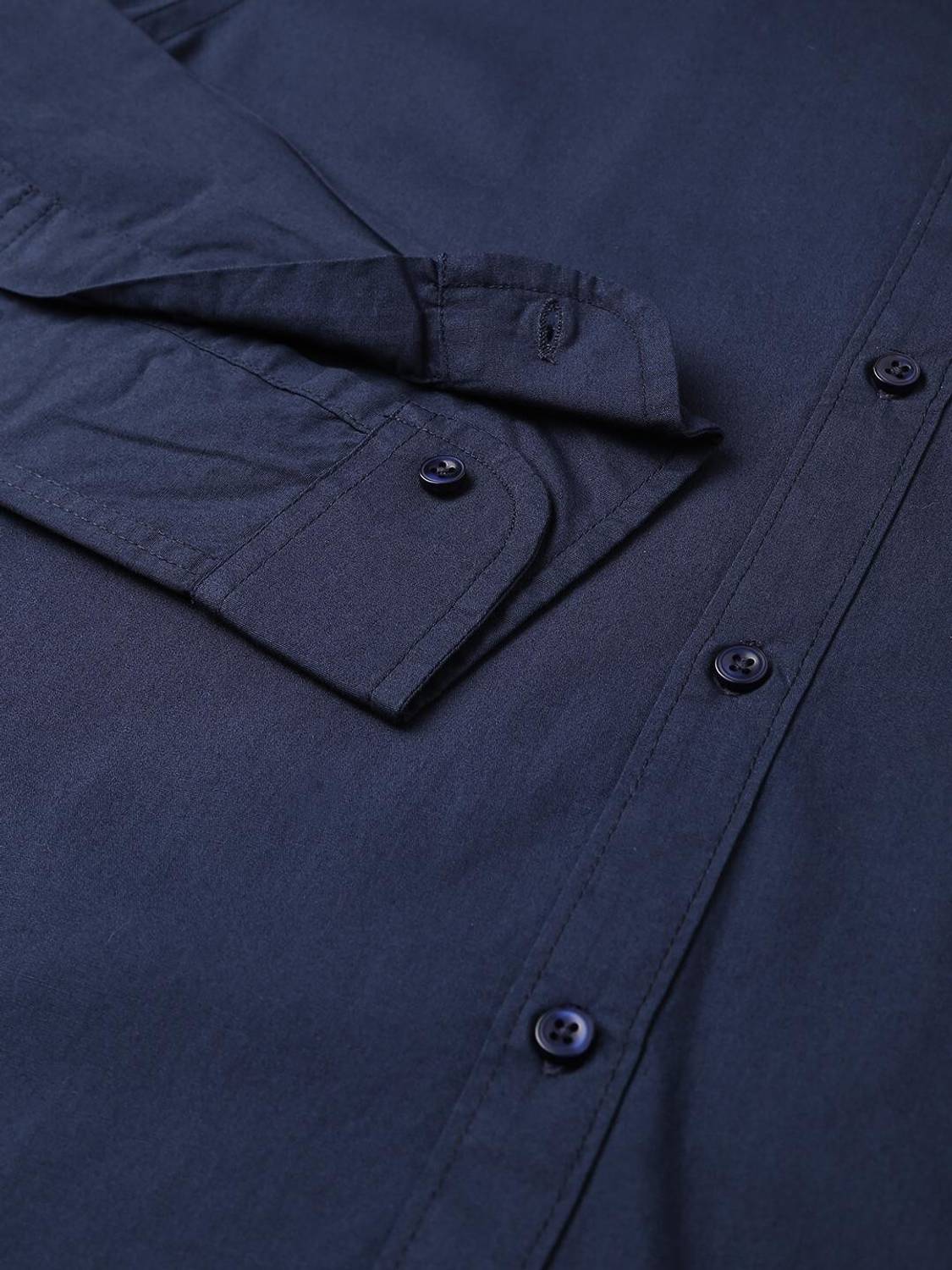 Dennis Lingo Men Dark Blue Shirt - Image 4
