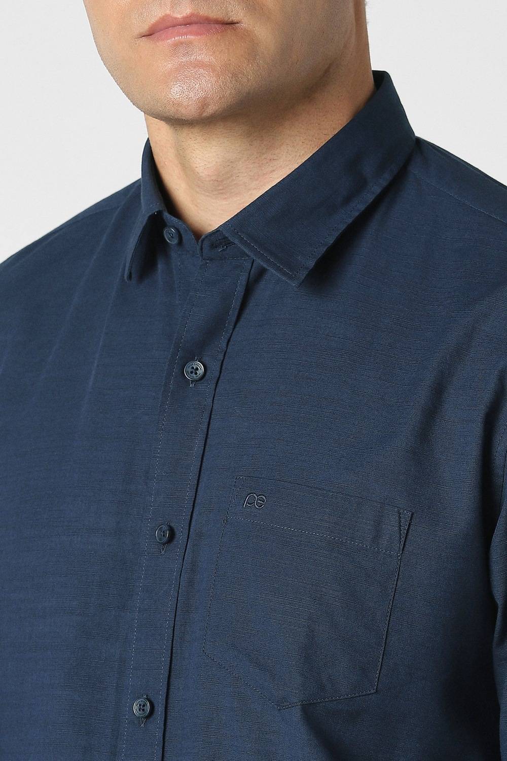 PETER ENGLAND Men Dark Blue Shirt - Image 5