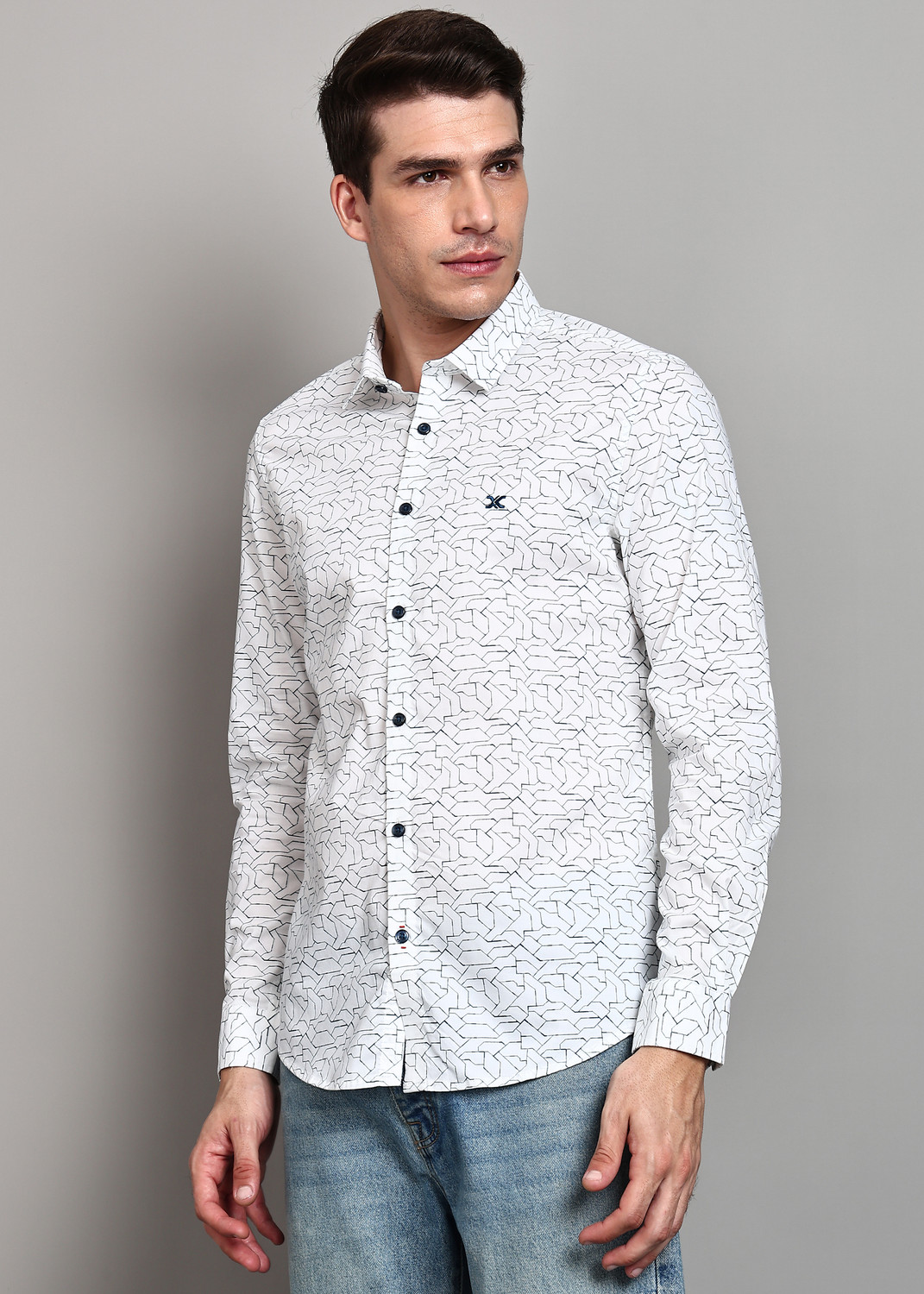 Image of KILLER Men Slim Fit Printed Casual Shirt