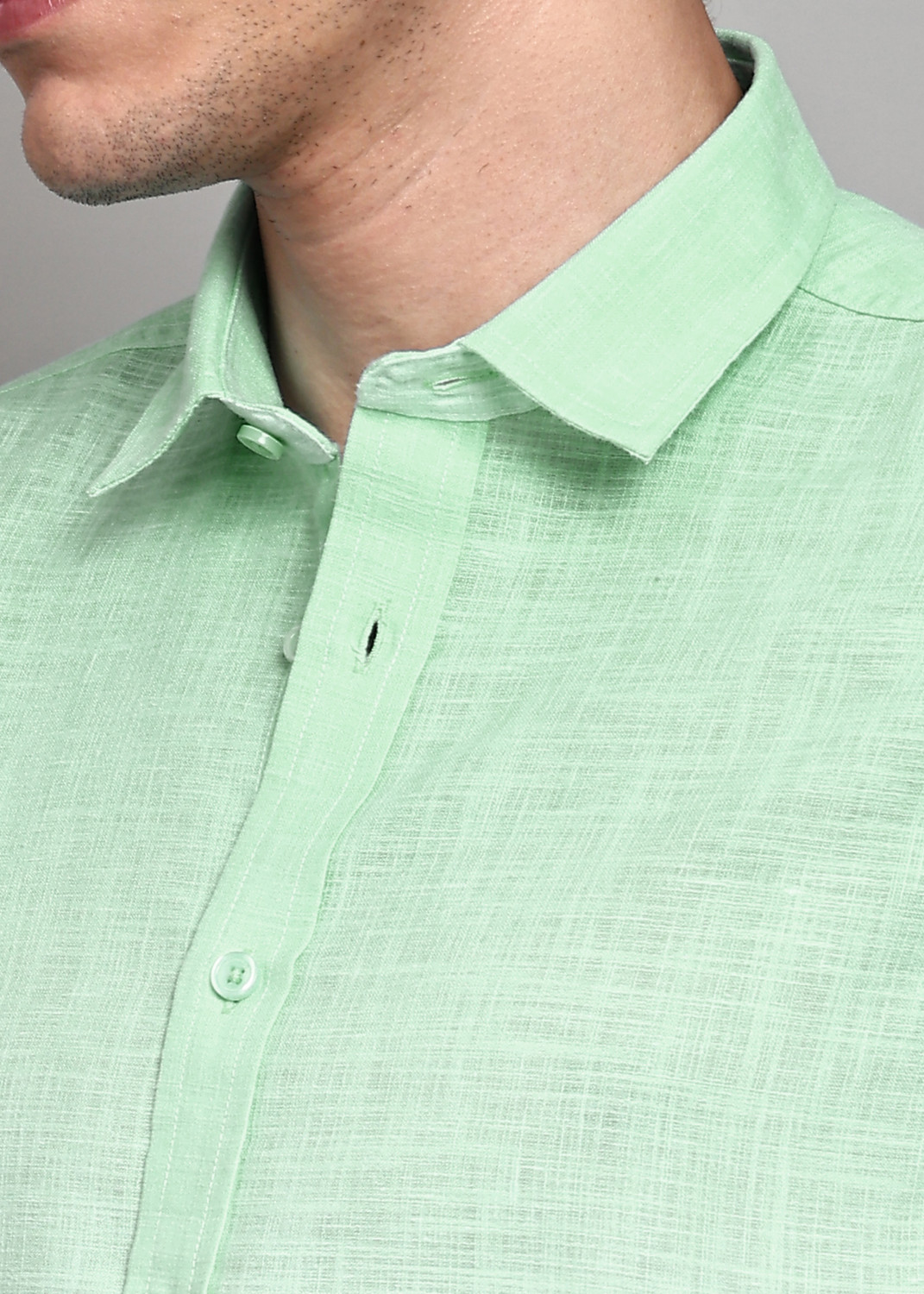 Image of KILLER Men Dyed /Ombre Casual Light Green Shirt