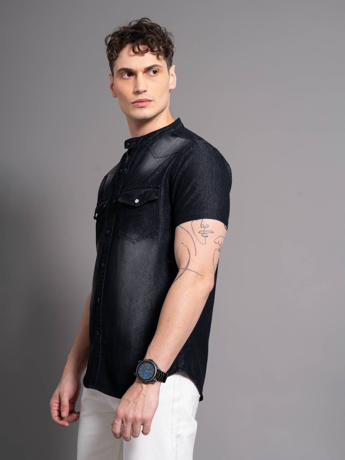 GRANDSTITCH ग्रीन इवी Shirt - Image 4