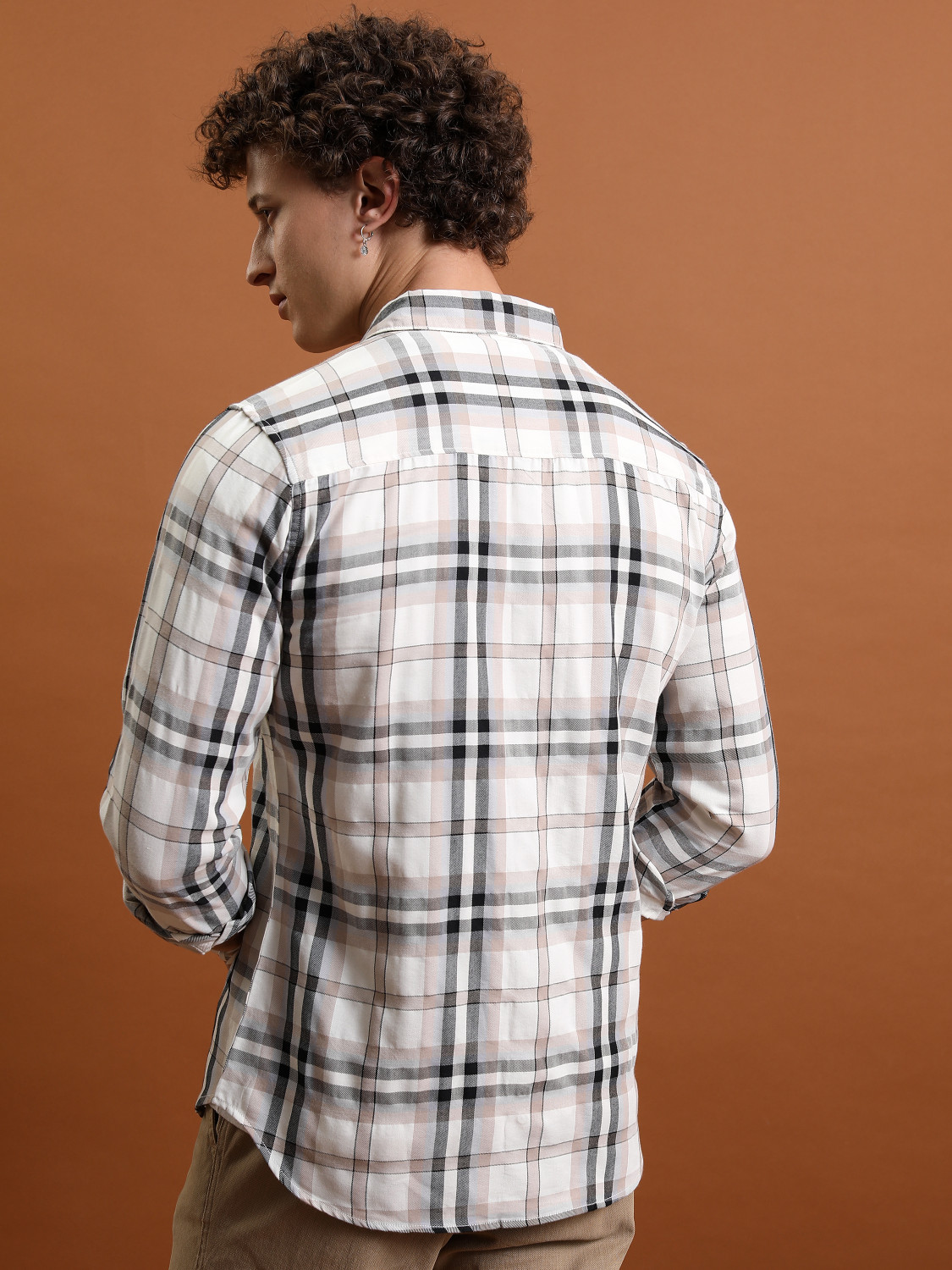 Image of HIGHLANDER Men Checkered Casual Multicolor Shirt