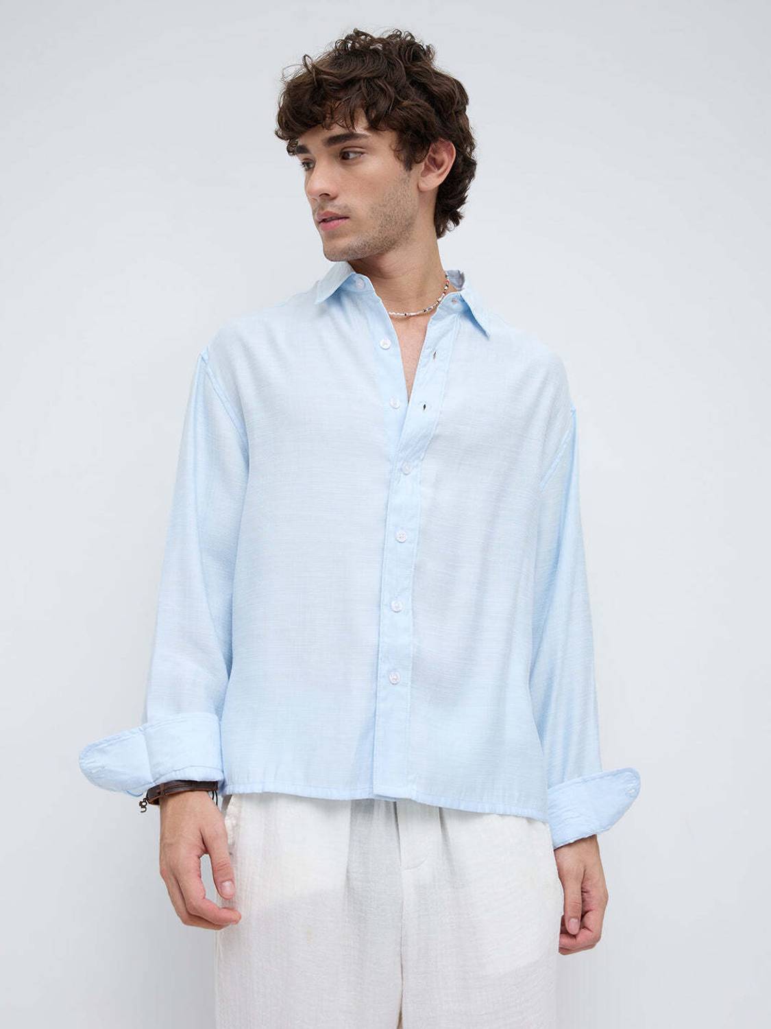 VASTRADO Men Blue Casual Shirt - Image 5