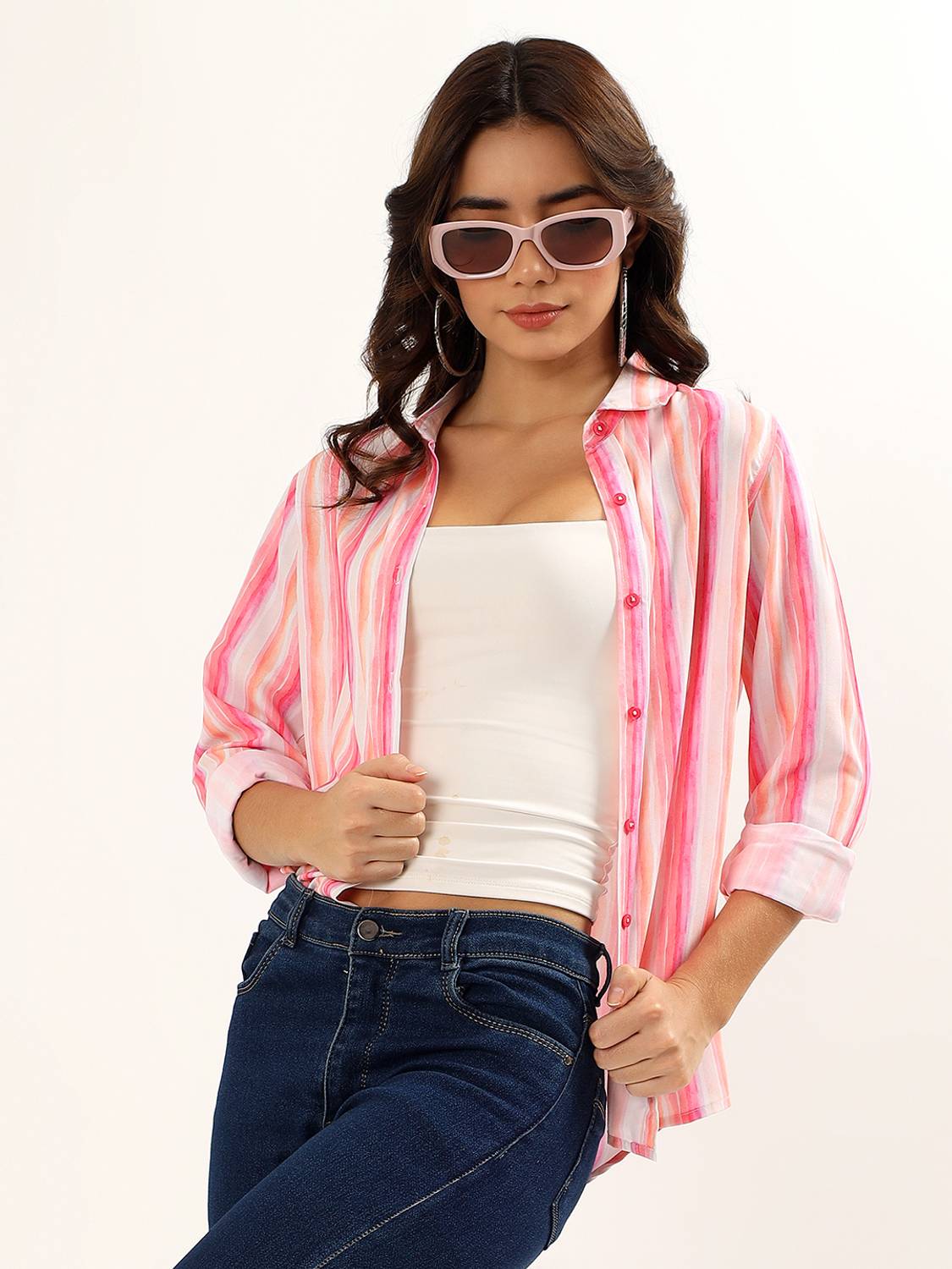 AVOR LIFESTYLE Women Solid Casual Multicolor Shirt