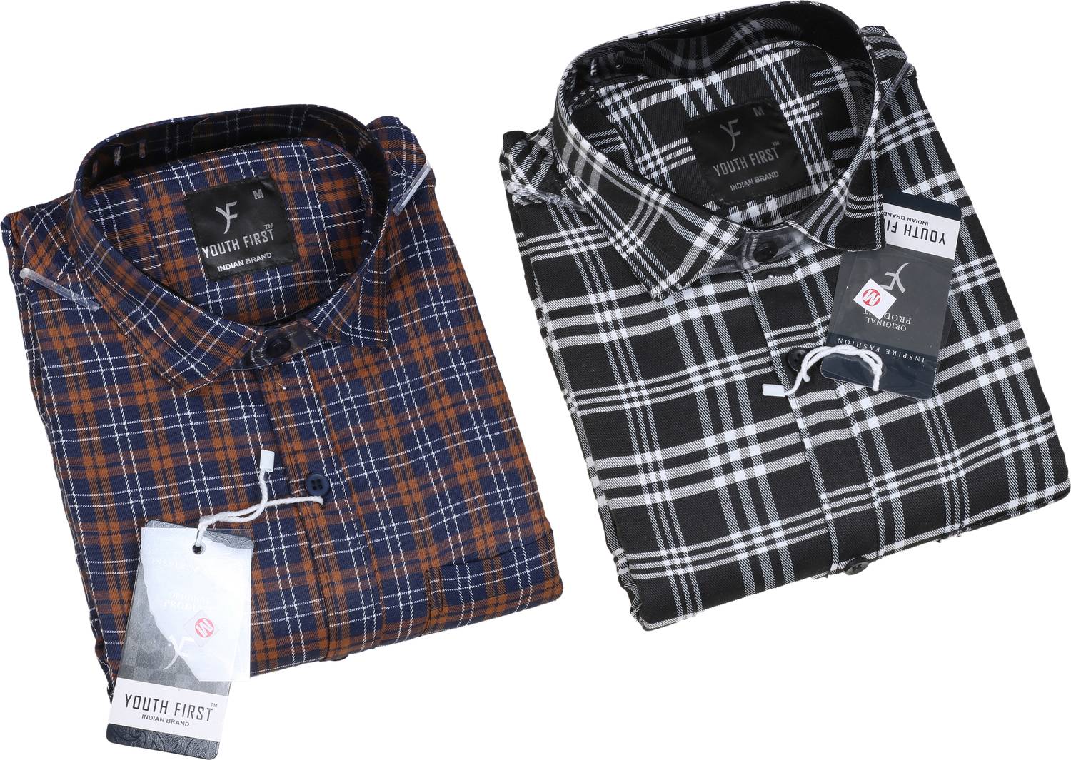 youth first Men Regular Fit Checkered Spread Collar Casual Shirt