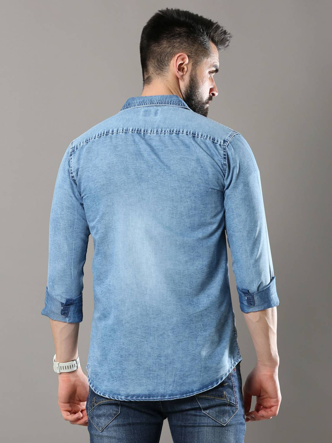 Carbonn Men Blue Casual Shirt - Image 2