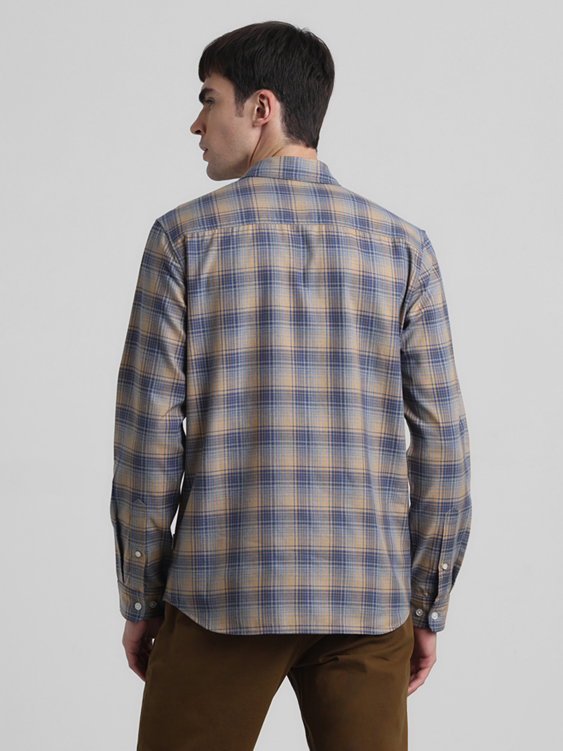 Image of JACK & JONES Men Checkered Casual Multicolor Shirt