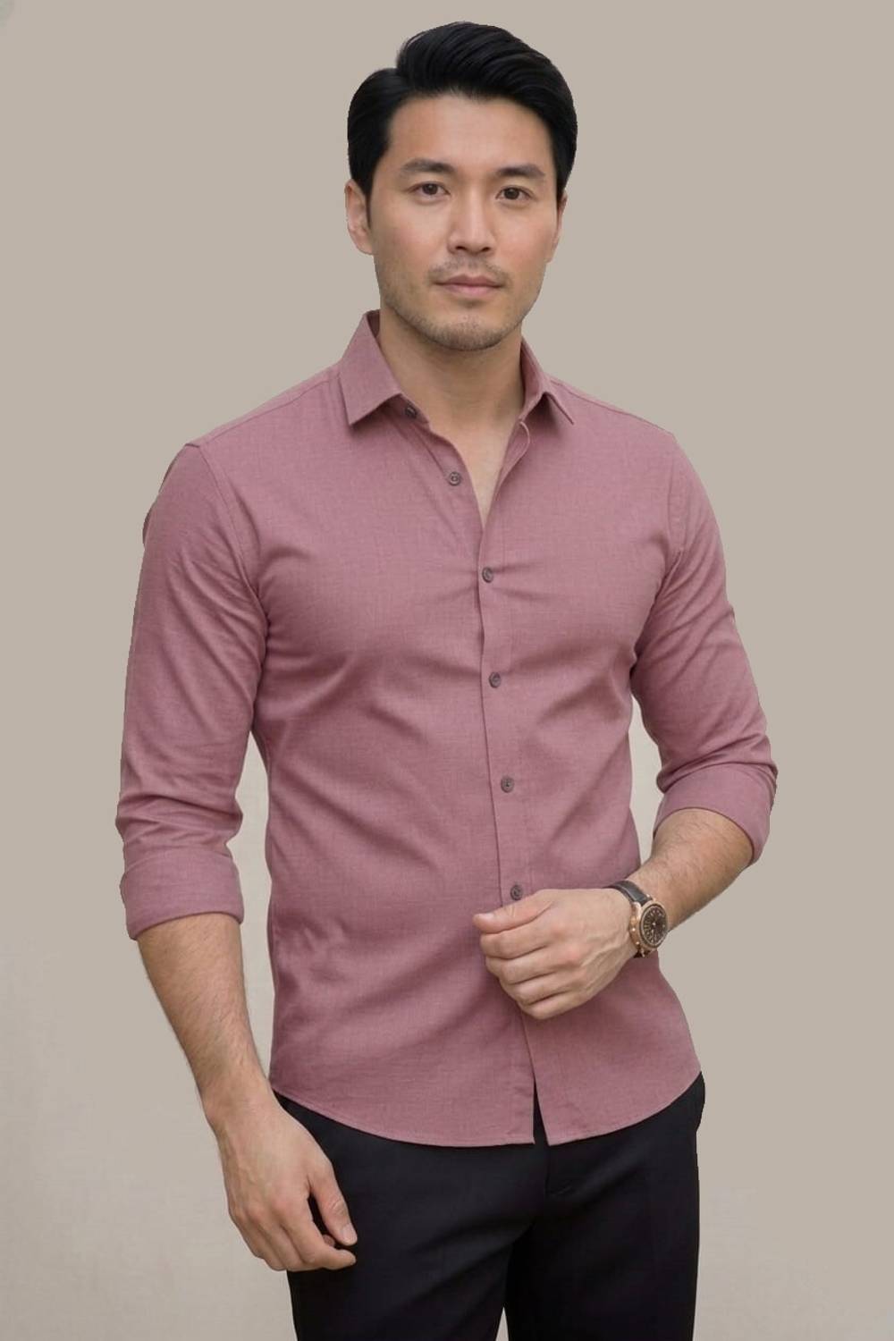 Manspire Men Pink Casual Shirt