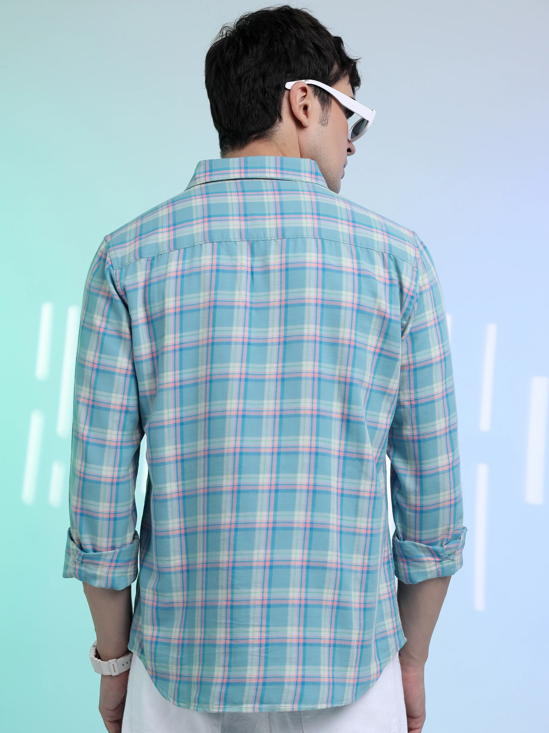 Image of HIGHLANDER Men Checkered Casual Multicolor Shirt