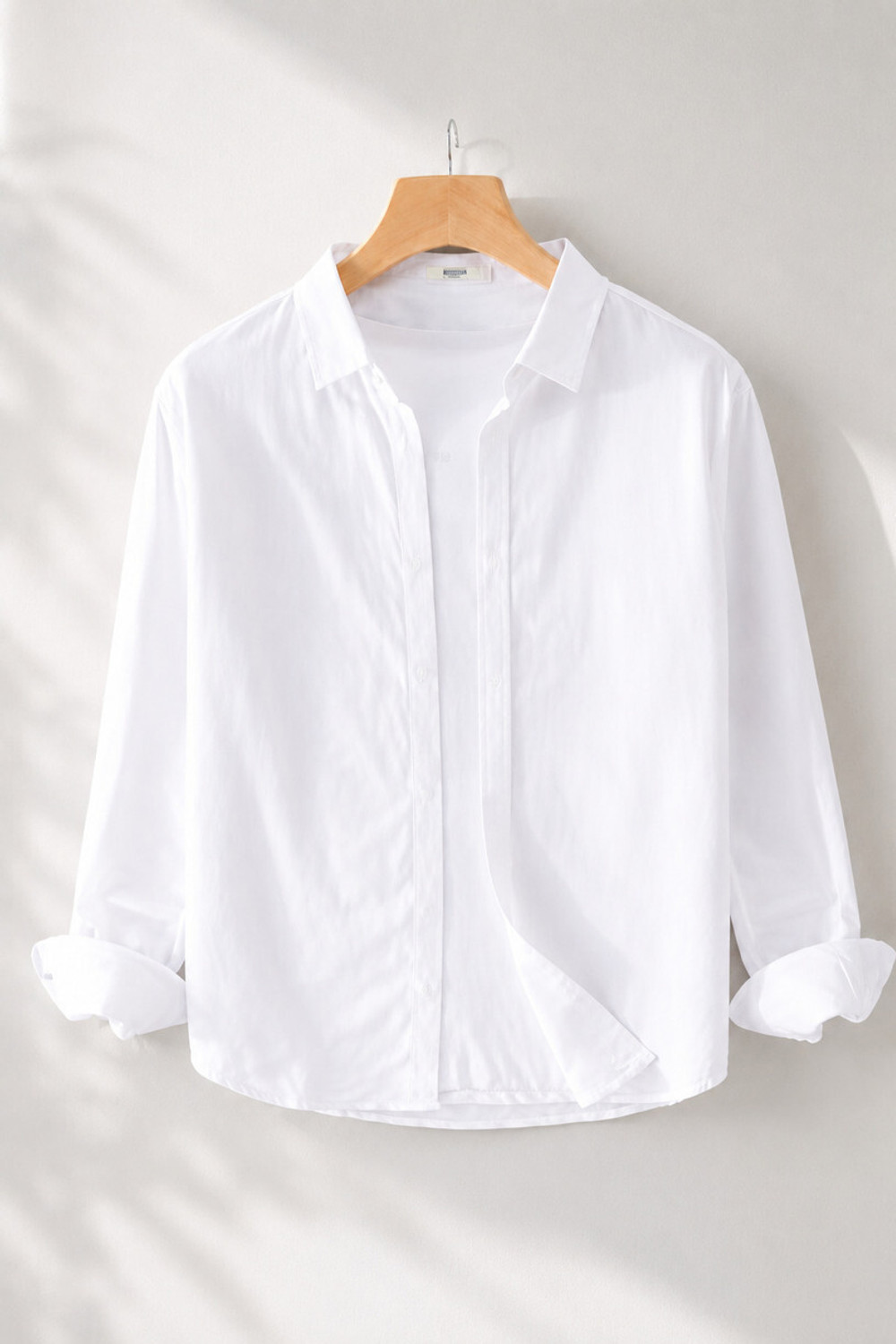 Image of GLOREN Men Solid Casual Multicolor Shirt