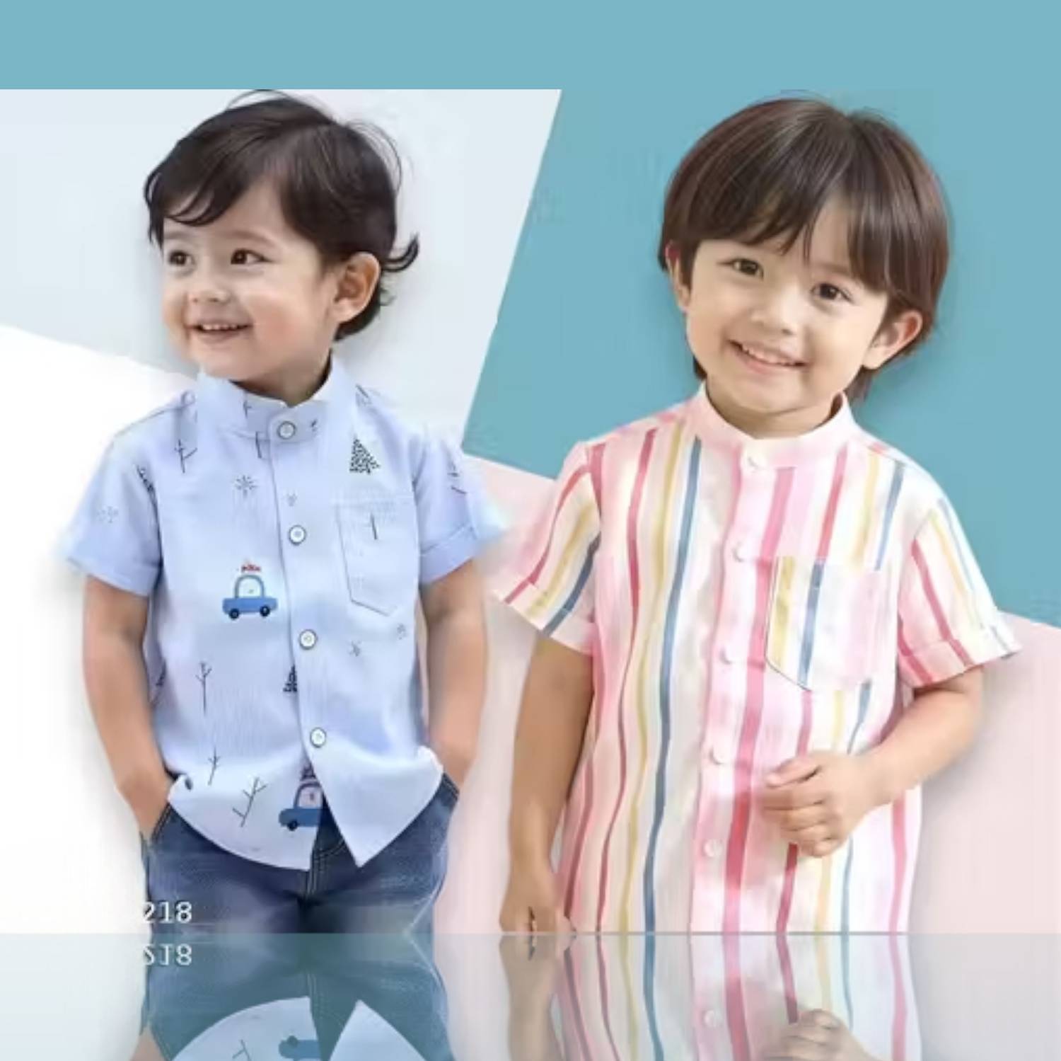 Apricot Boys Printed Casual Light Blue Shirt