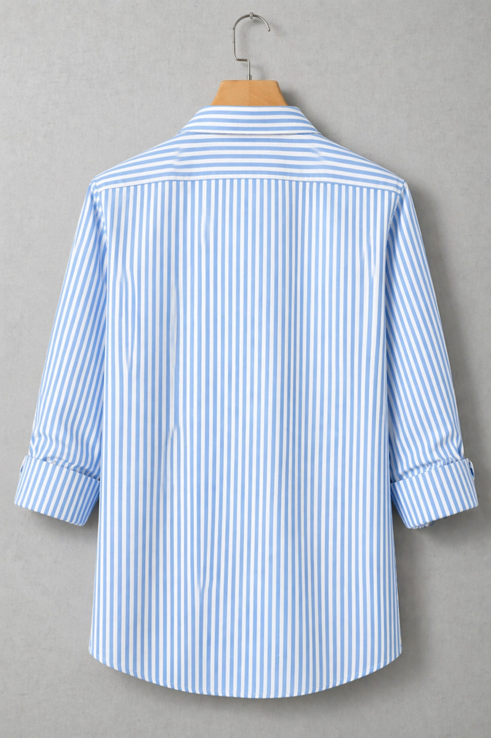 Image of TYRELL Men Striped Casual Light Blue Shirt