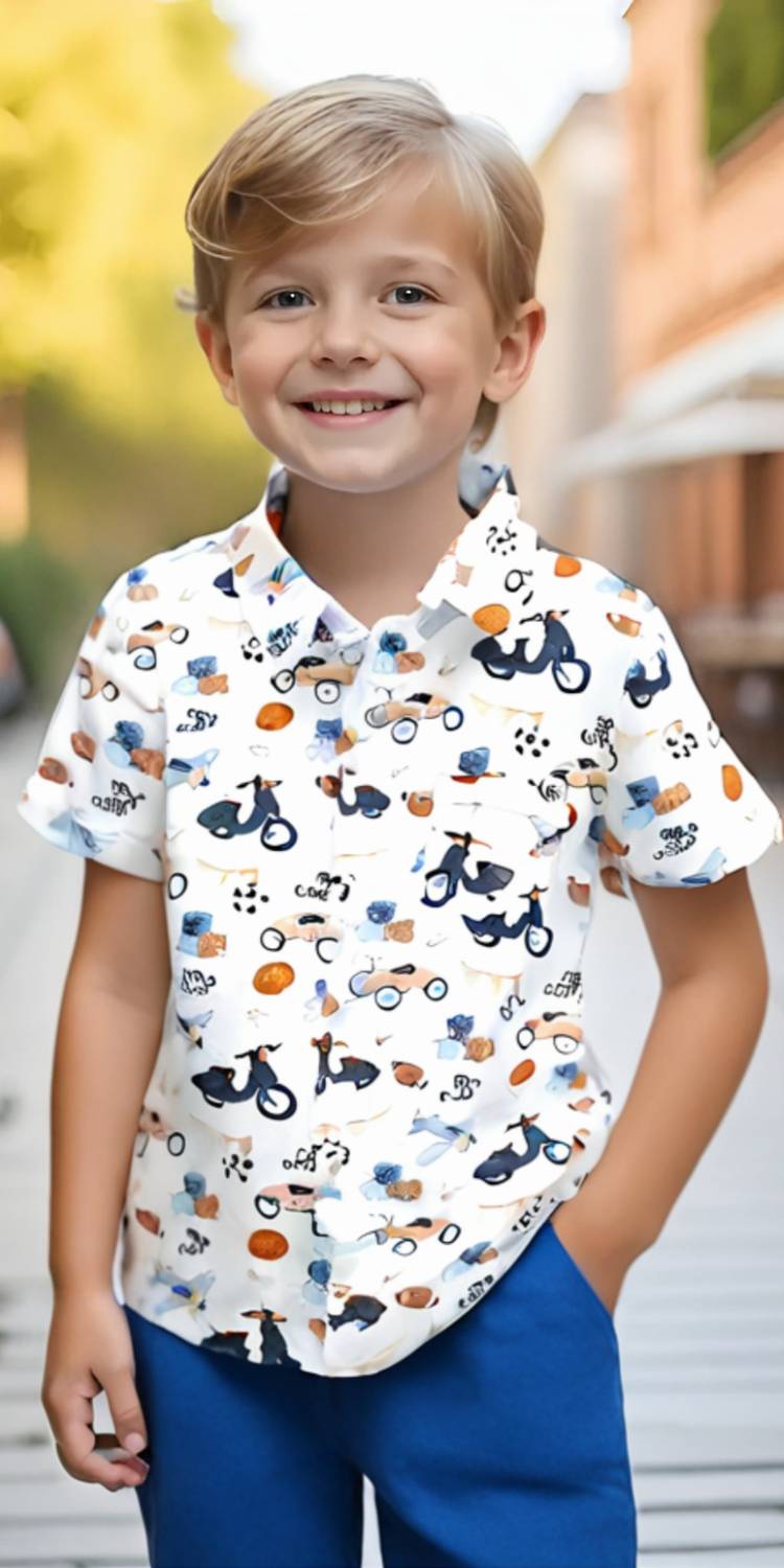 AMBARDI FASHION Boys Floral Print Party Multicolor Shirt