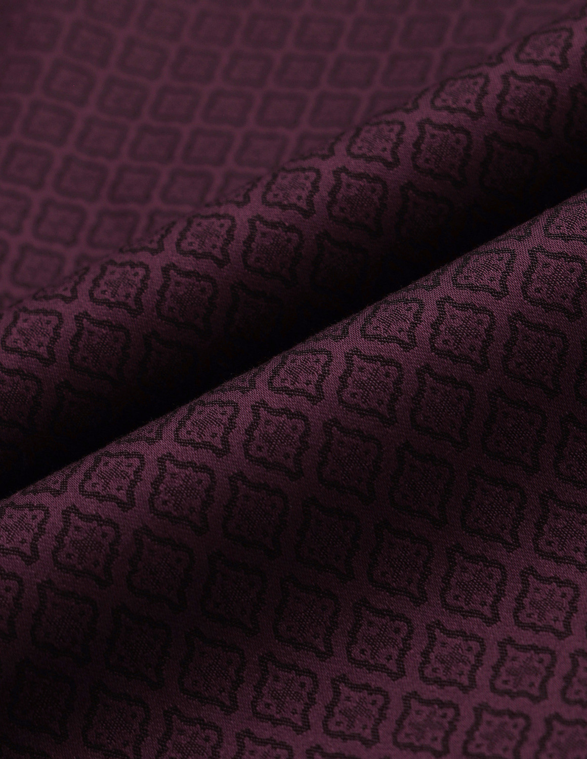Image of ARROW Men Self Design Formal Maroon Shirt