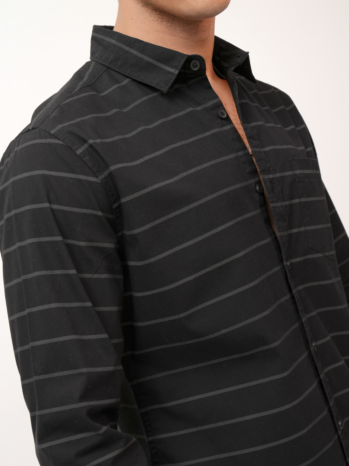 Image of HIGHLANDER Men Striped Formal Multicolor Shirt
