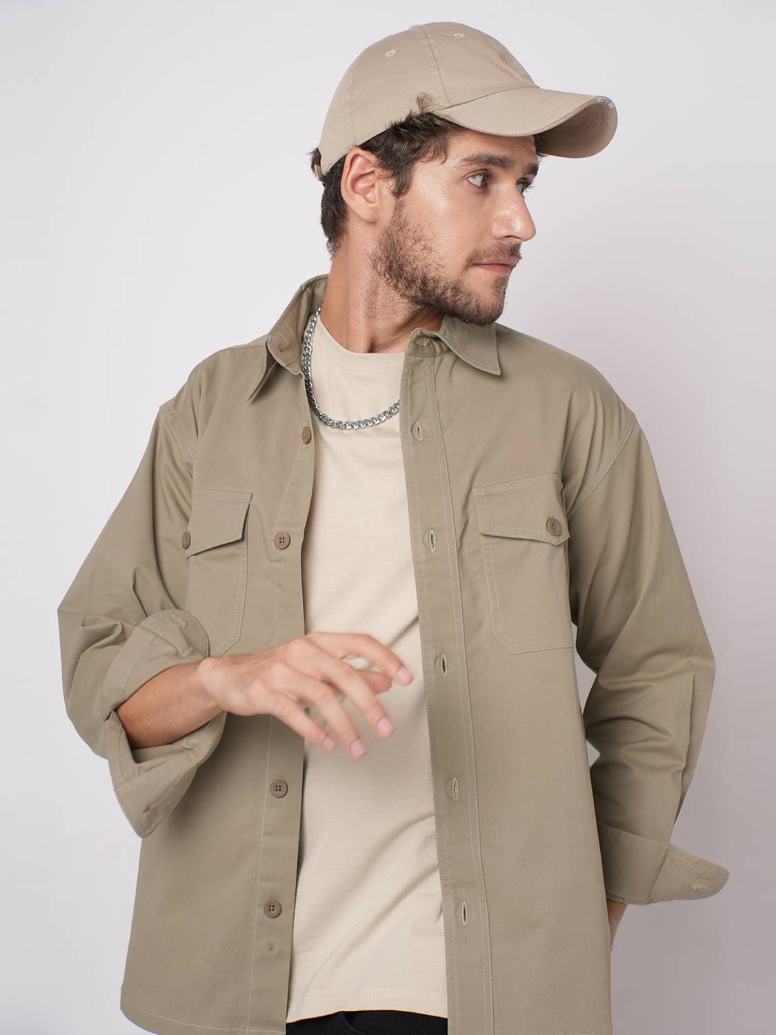 VASTRADO Men Beige Casual Shirt - Image 2
