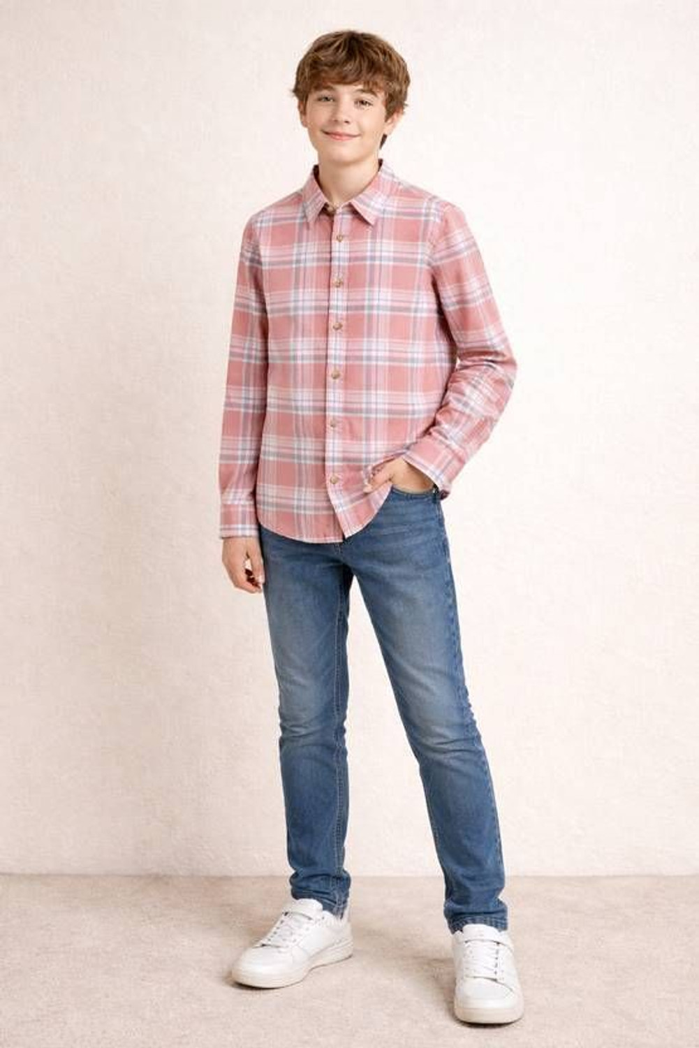 Image of KILLER Boys Checkered Casual Multicolor Shirt