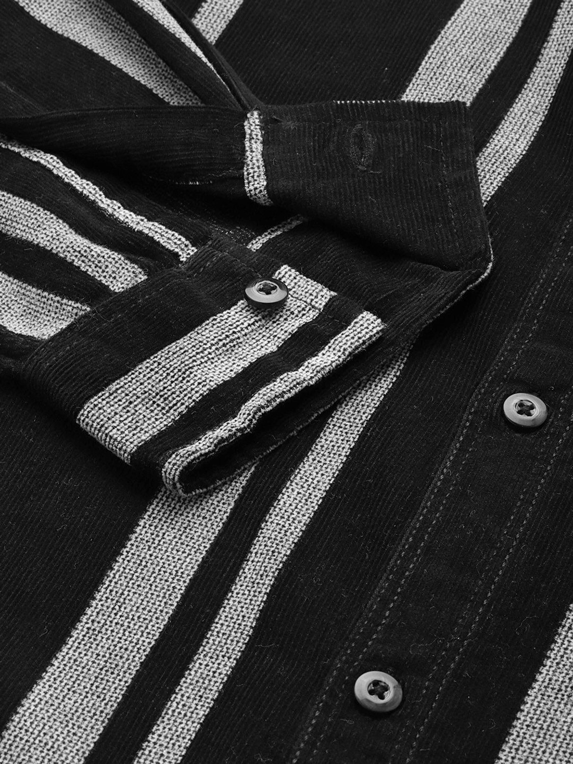 Image of The Indian Garage Co. Men Printed Casual Black Shirt