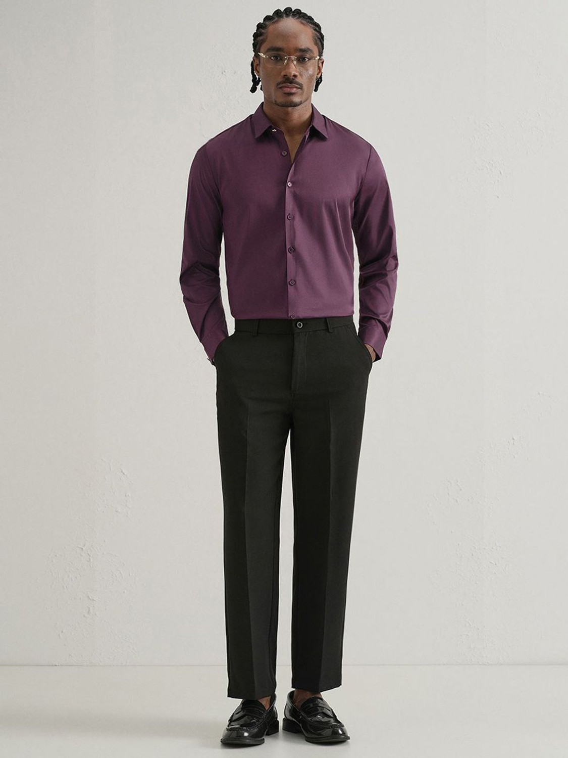 Image of Banana Club Men Solid Casual Brown Shirt