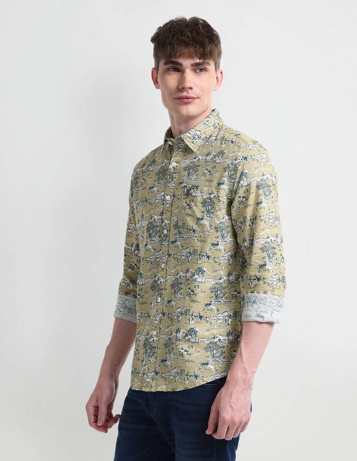 U.S. POLO ASSN. Men Multicolor Printed Casual Shirt - Image 4
