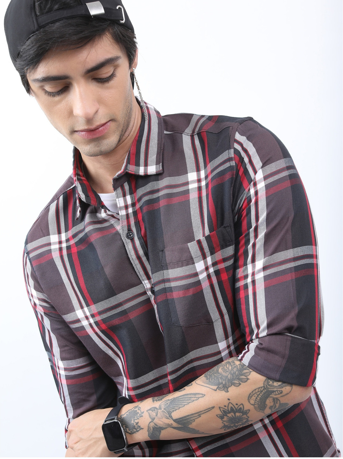 Image of KETCH Men Checkered Casual Multicolor Shirt
