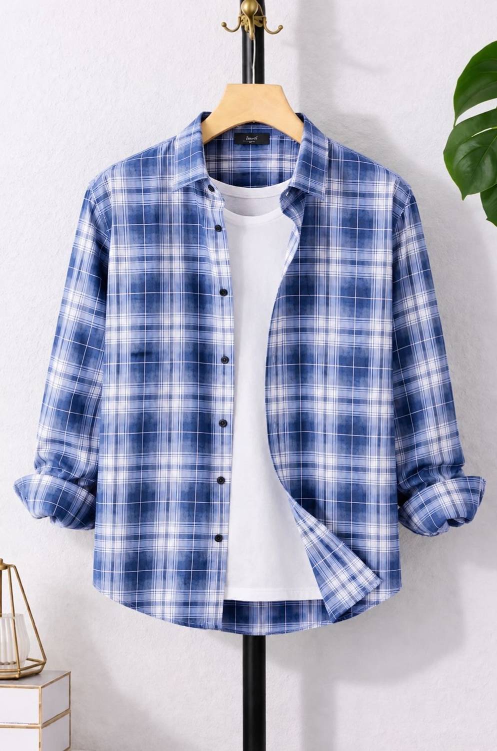 Zonly Men Checkered Multicolor Shirt - Image 1