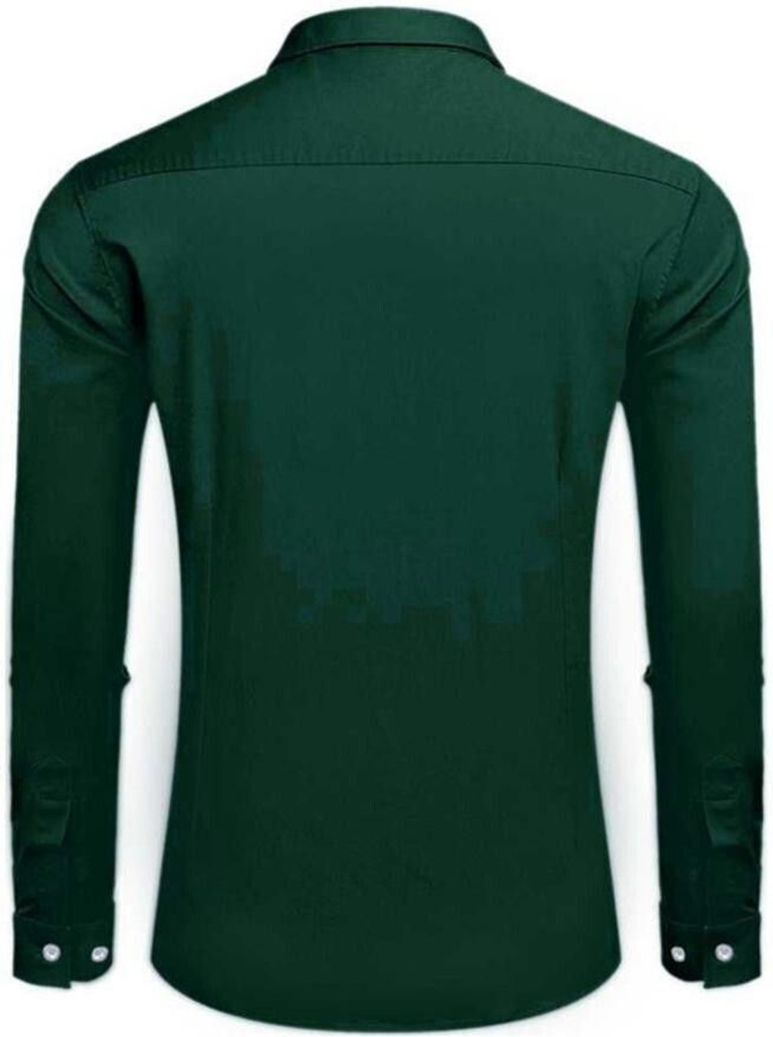 Image of Plum Crazy Men Color Block Casual Dark Green, White, Red Shirt