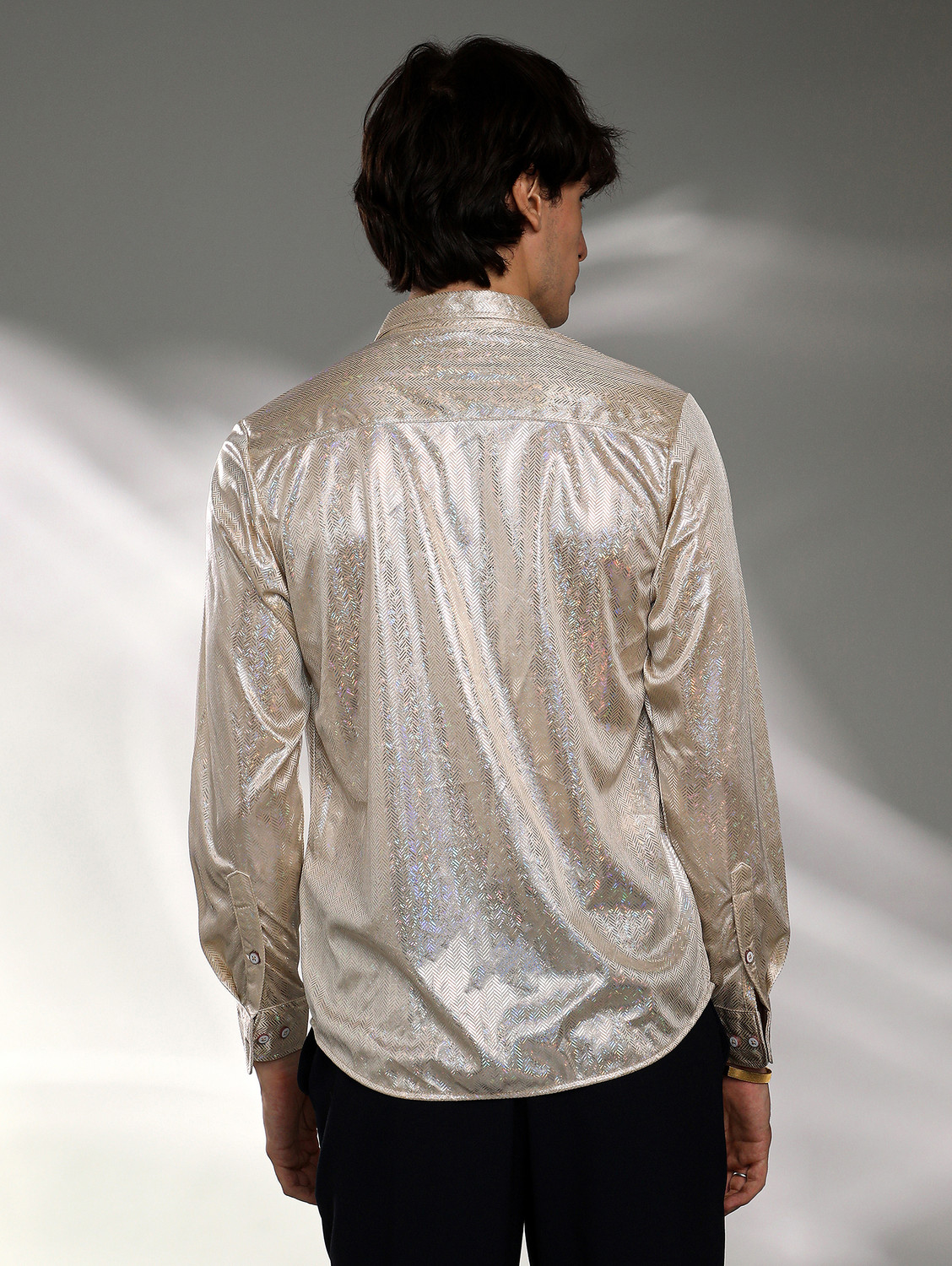 Image of CAMPUS SUTRA Men Embellished Casual Beige Shirt