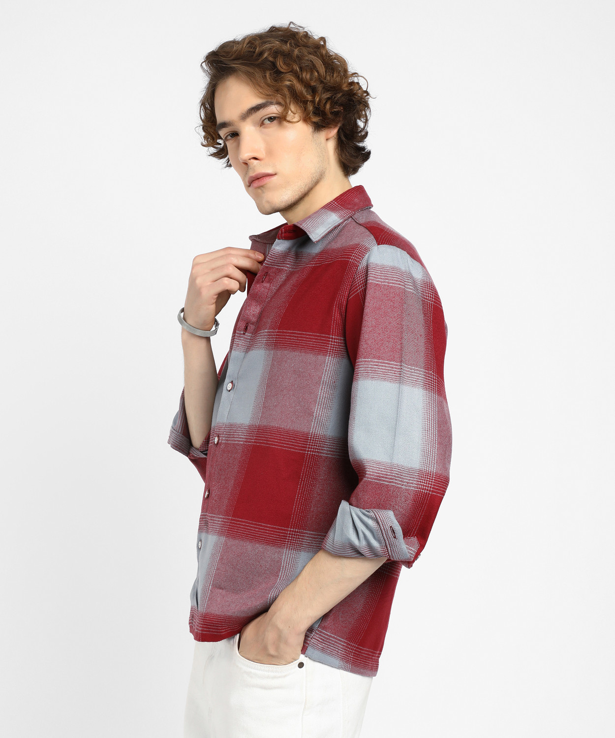 Image of CAMPUS SUTRA Men Checkered Casual Multicolor Shirt