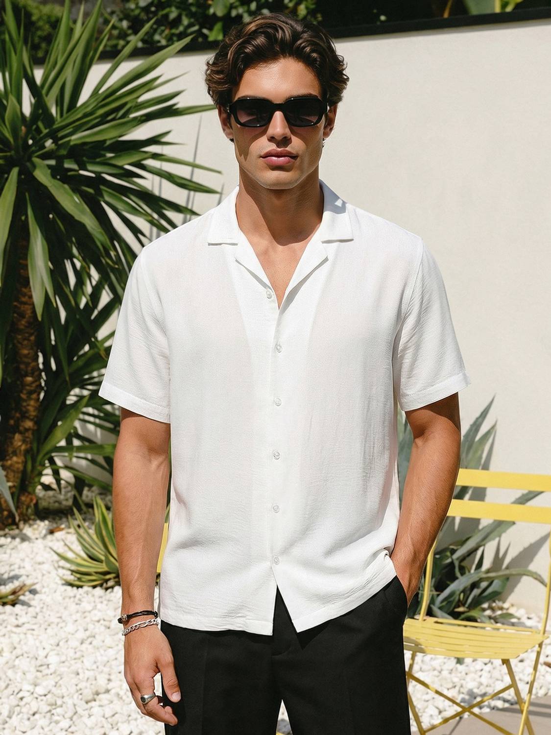 Urbano Men White Casual Shirt - Image 1