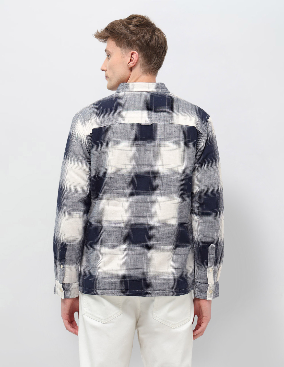 Image of U.S. Polo Assn. Denim Co. Men Checkered Casual Blue Shirt