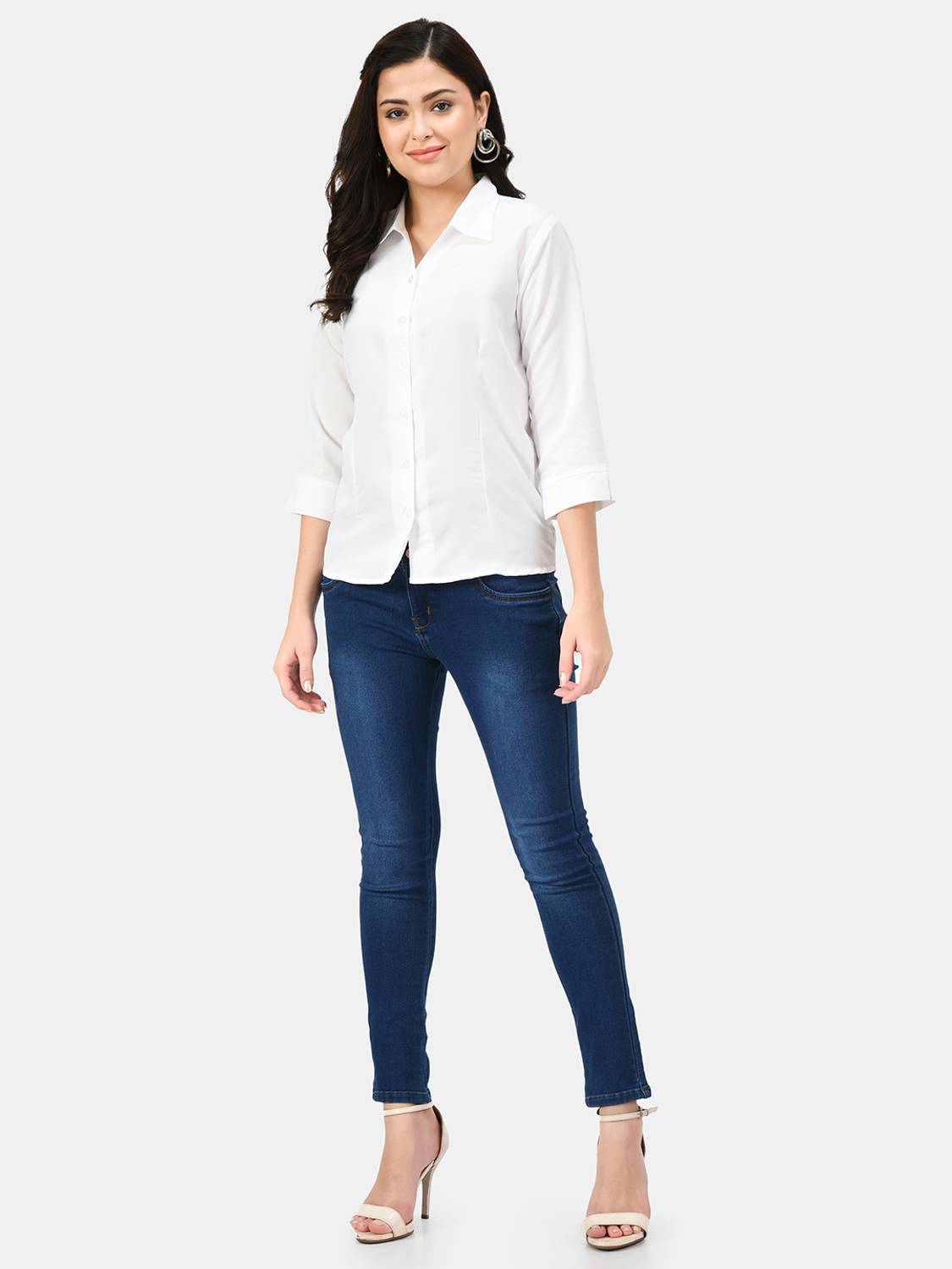Akshatani Women Solid Casual White Shirt - Buy Akshatani Women Solid Casual  White Shirt Online at Best Prices in India | Flipkart.com