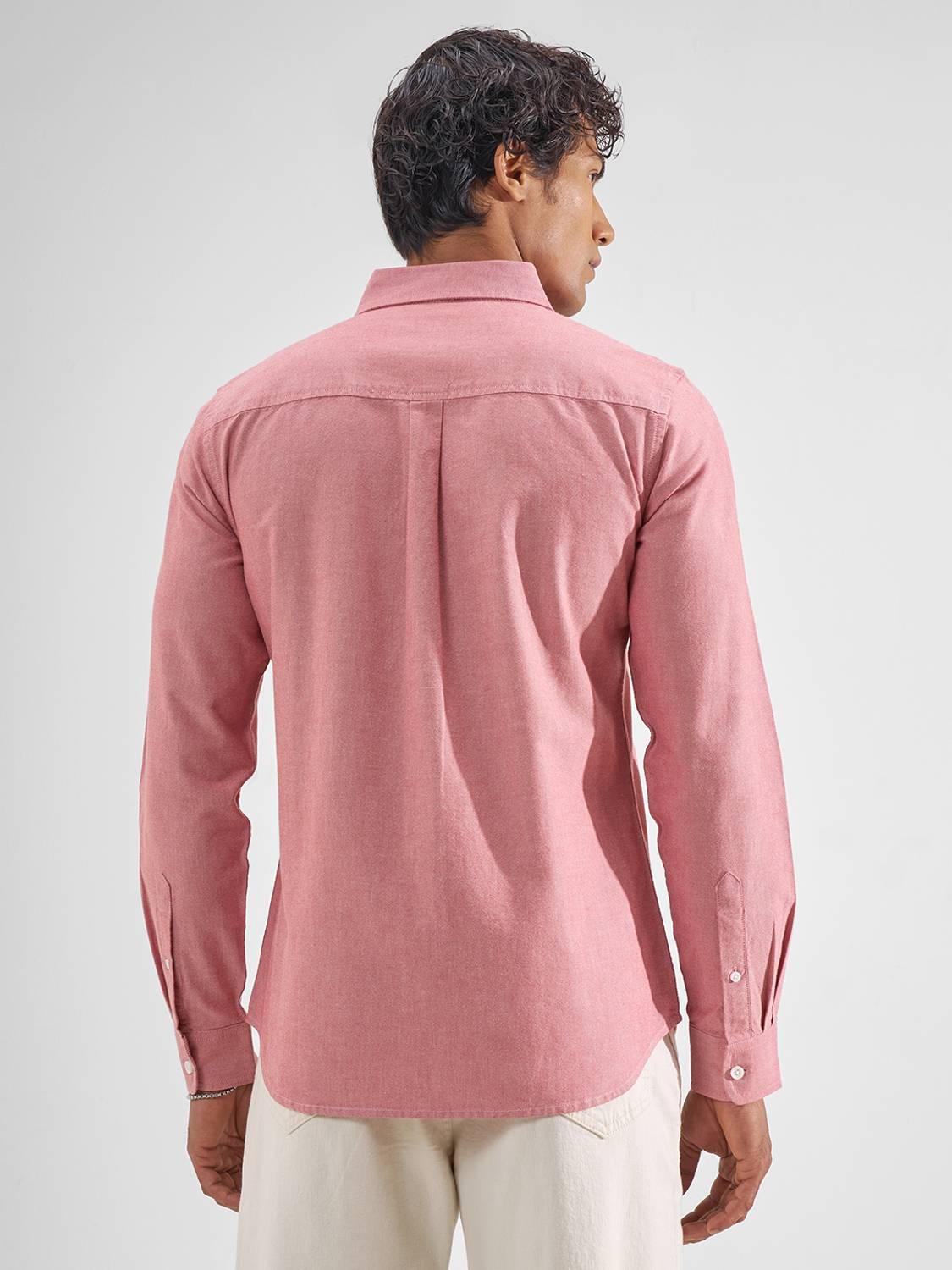 HIGHLANDER Men Pink Casual Shirt - Image 2