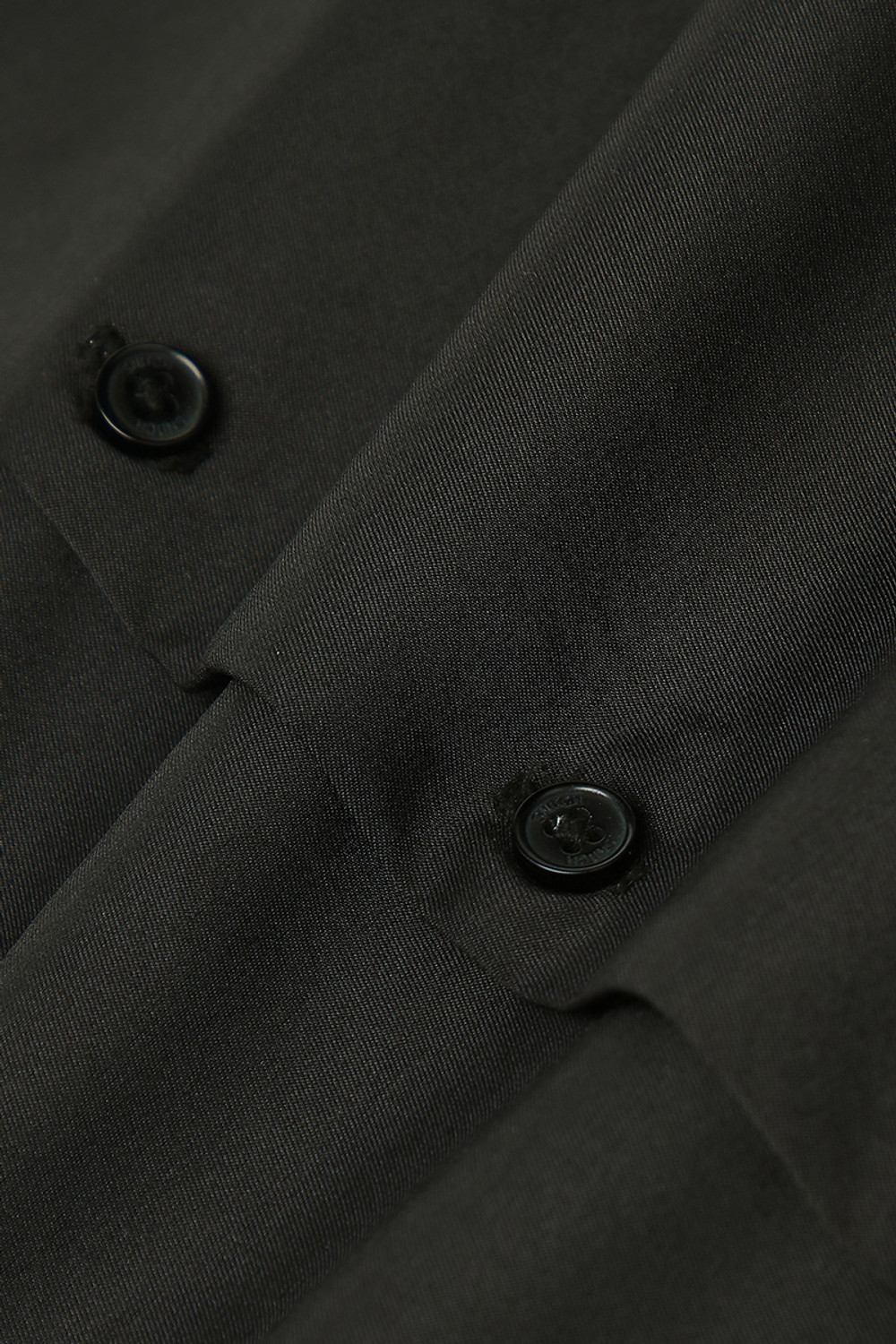 Image of Snitch Men Solid Formal Black Shirt