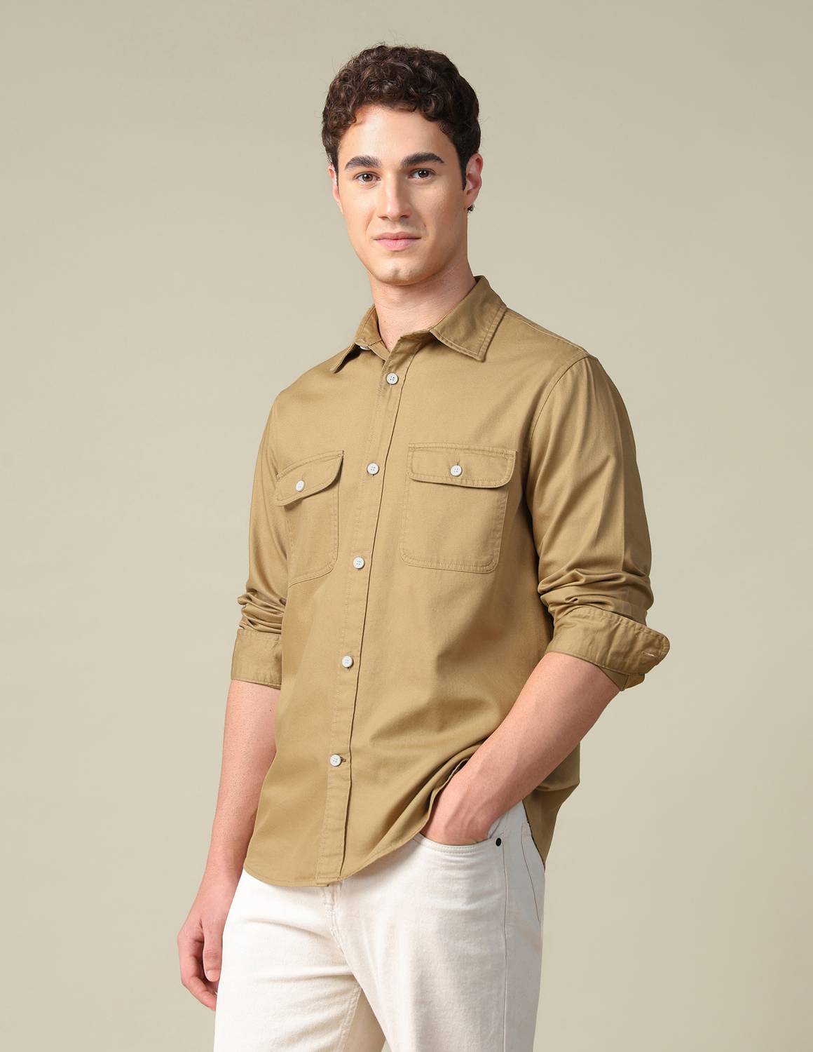 U.S. Polo Assn. Denim Co. Men Gold Shirt - Image 2