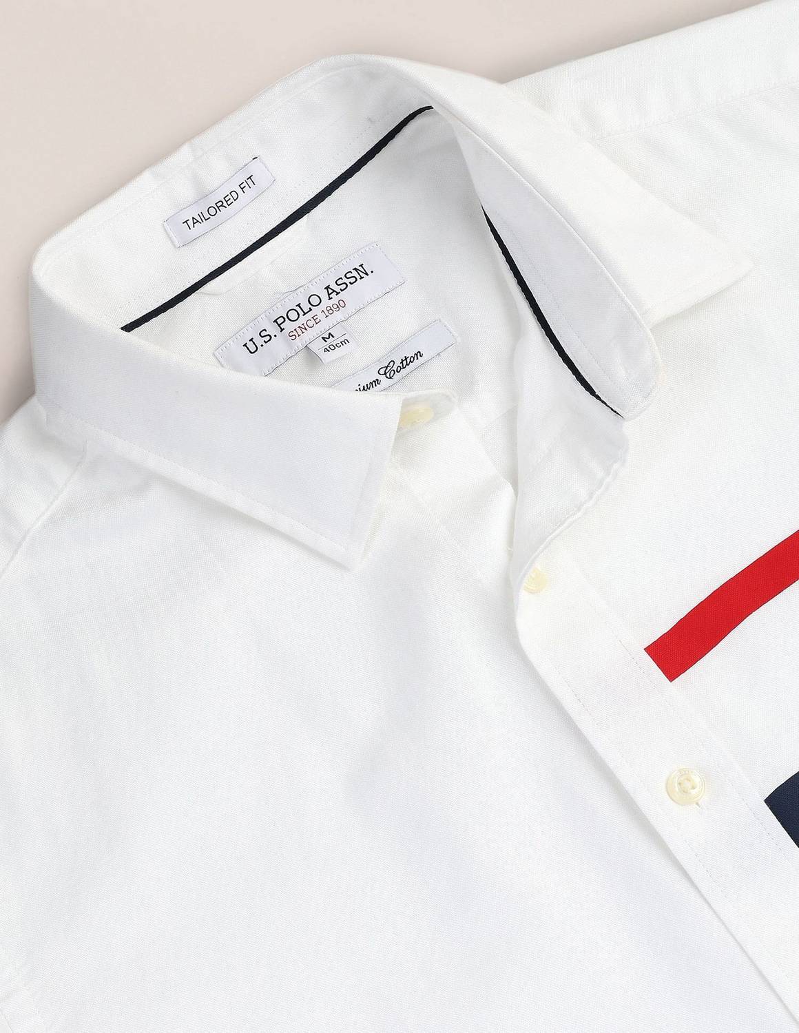 U.S. POLO ASSN. Men White Casual Shirt - Image 3