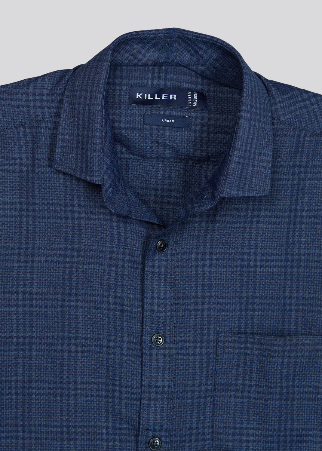 Image of KILLER Men Slim Fit Checkered Formal Shirt