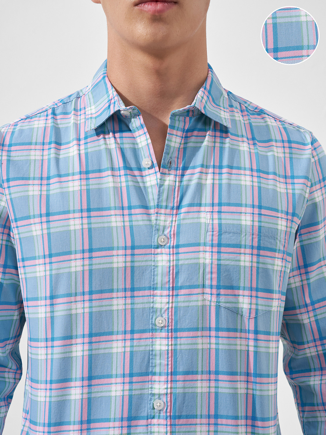 Image of HIGHLANDER Men Checkered Casual Multicolor Shirt