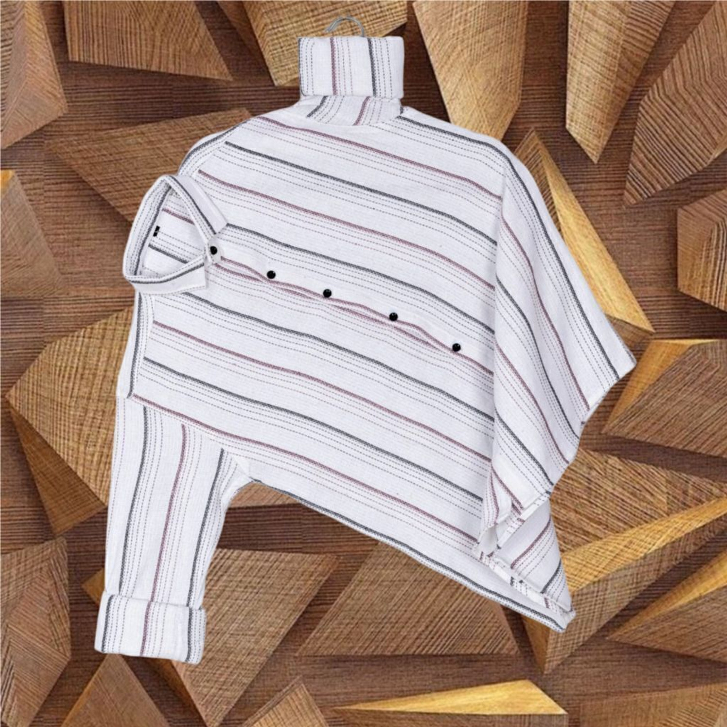 Image of VUDLY Men Checkered, Striped, Self Design, Solid, Dyed /Ombre Casual Multicolor Shirt