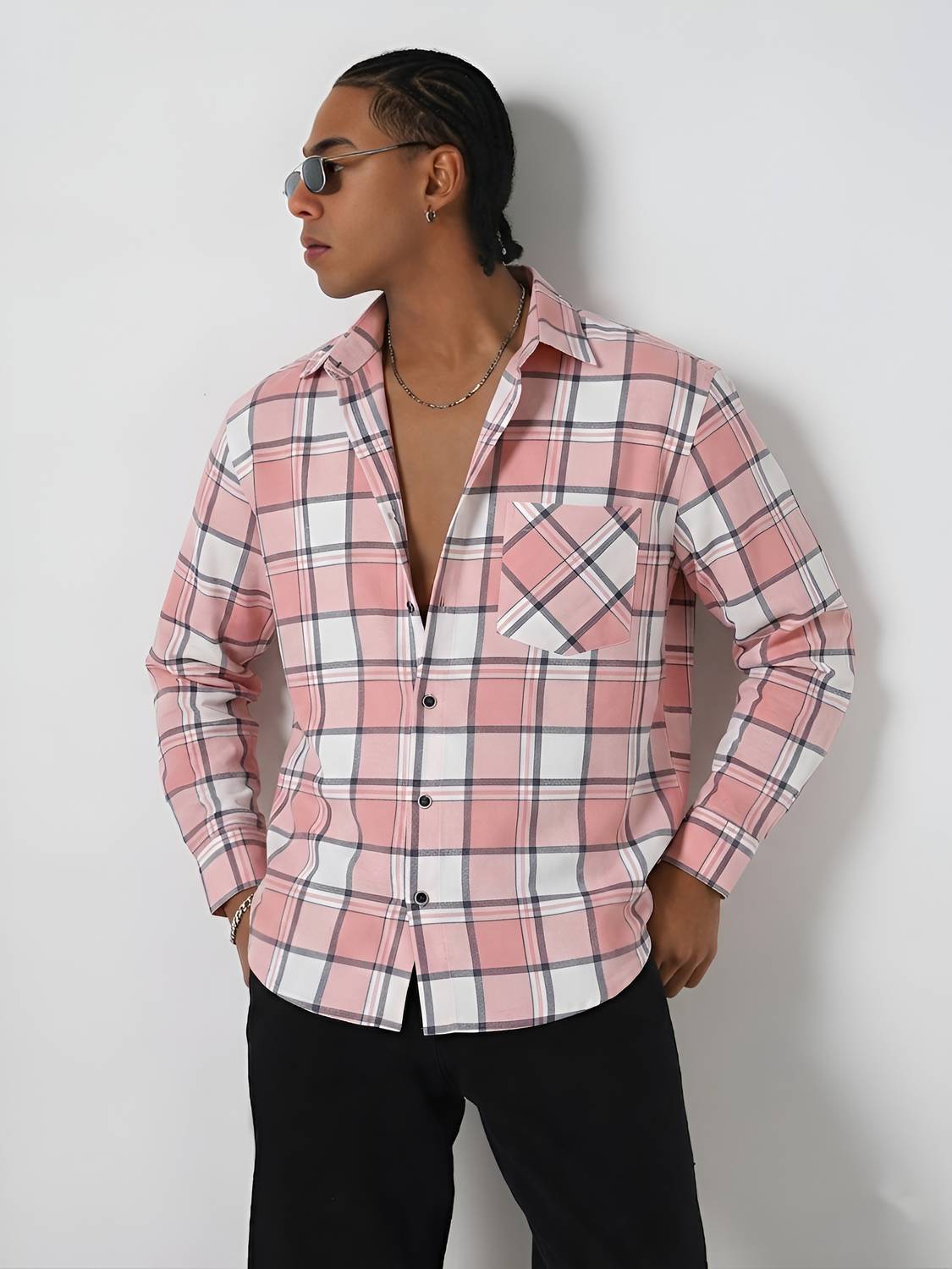 Bloviate Men Checkered Casual Multicolor Shirt