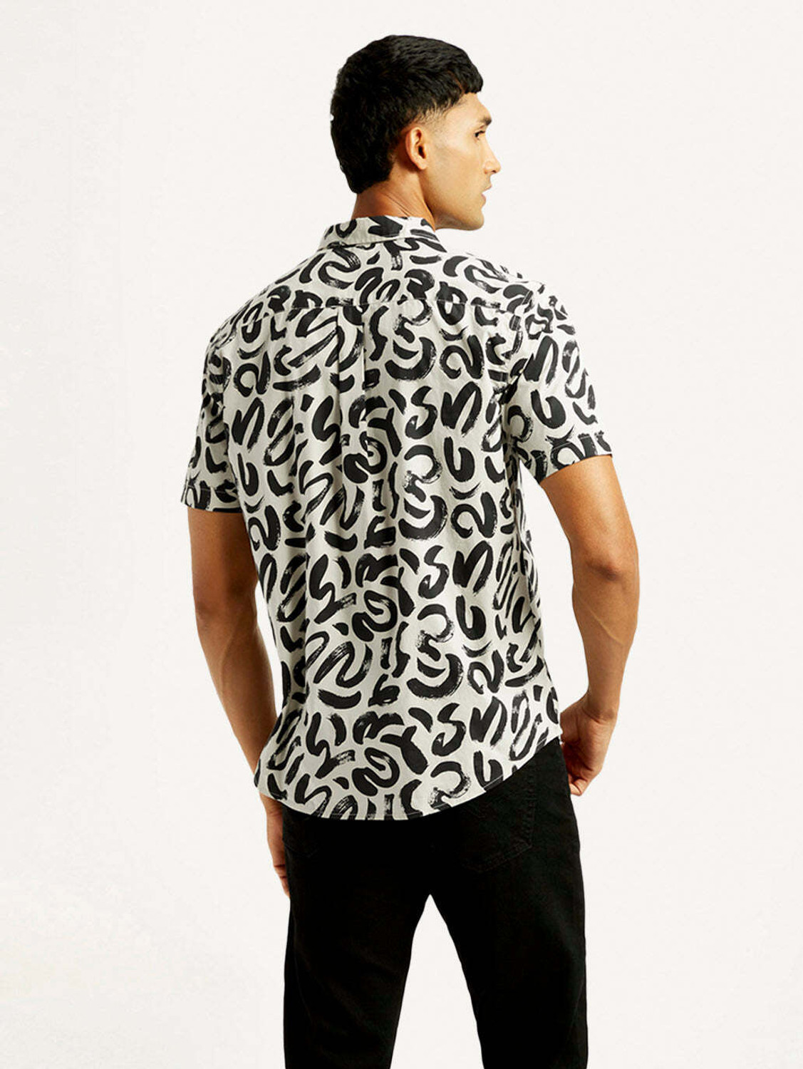 Image of LEVI'S Men Printed Casual White Shirt