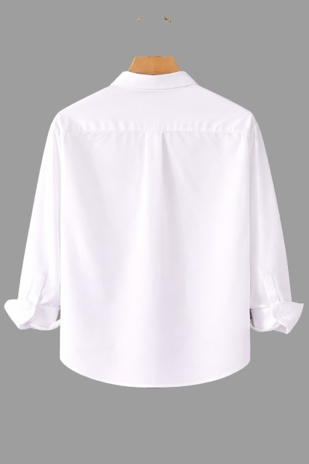 Image of TorontoCN Men Solid Casual White Shirt