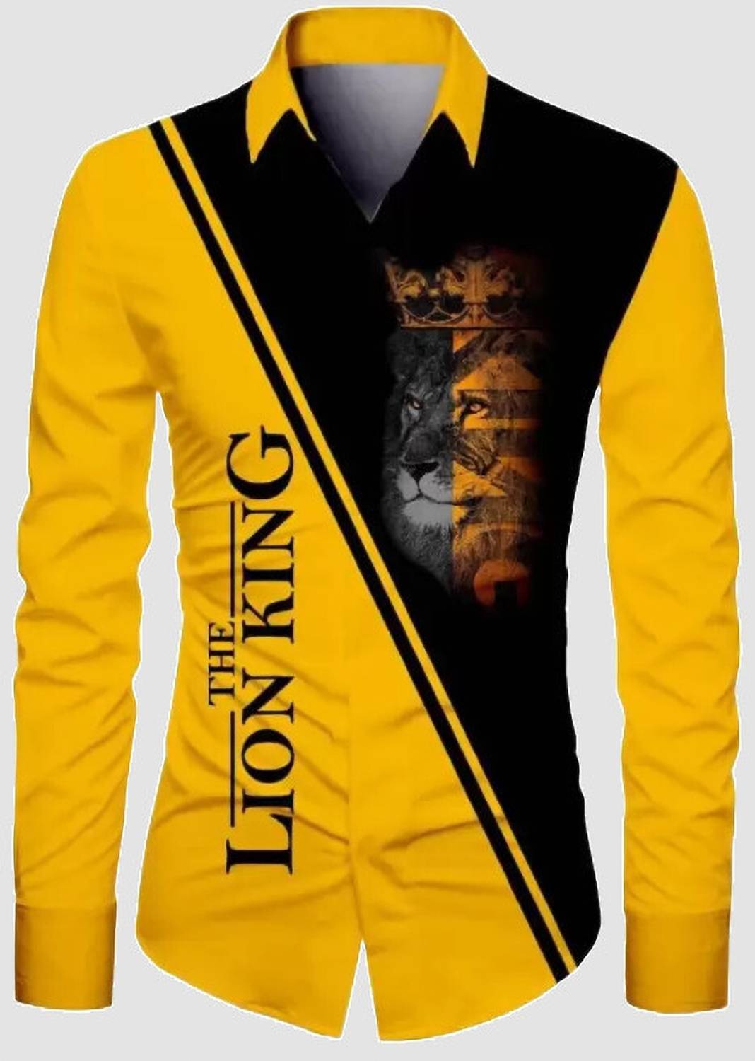 AviraEnterprise Men Printed Casual Yellow Shirt