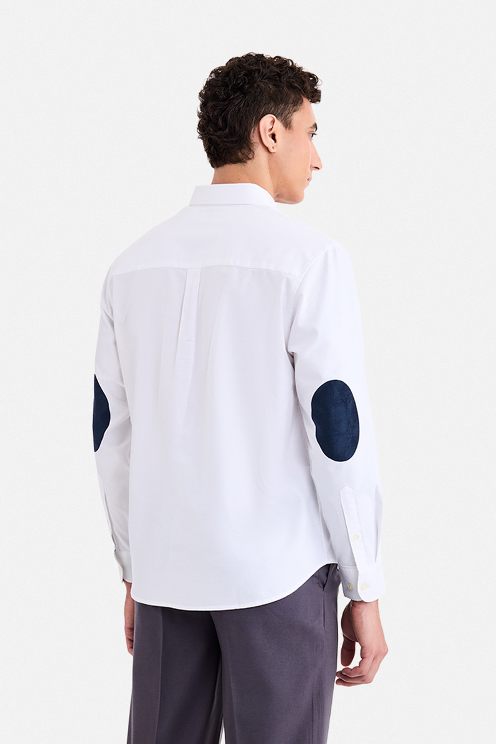 Image of Snitch Men Solid Casual White Shirt