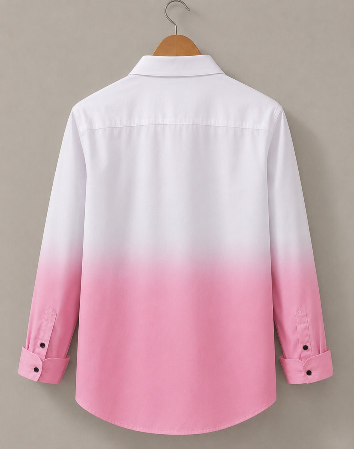 Image of fitoda fashion Men Dyed /Ombre Casual White Shirt